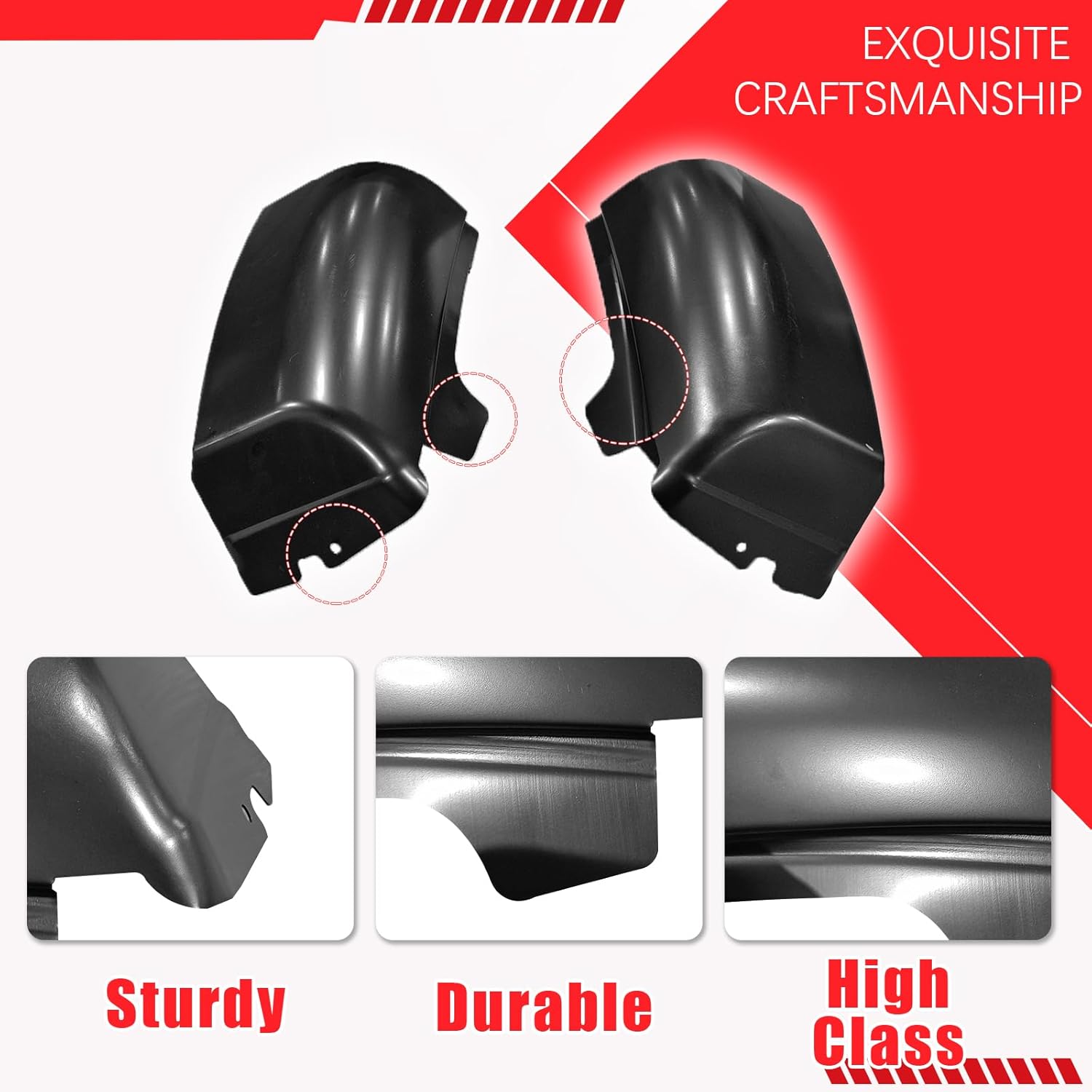 Crew Cab Outer Rocker Panel and Cab Corner Compatible with 2007-2013 Chevy Silverado GMC Sierra 4 Door