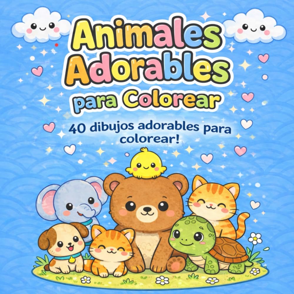 Animales Tiernos para Colorear – Libro Infantil