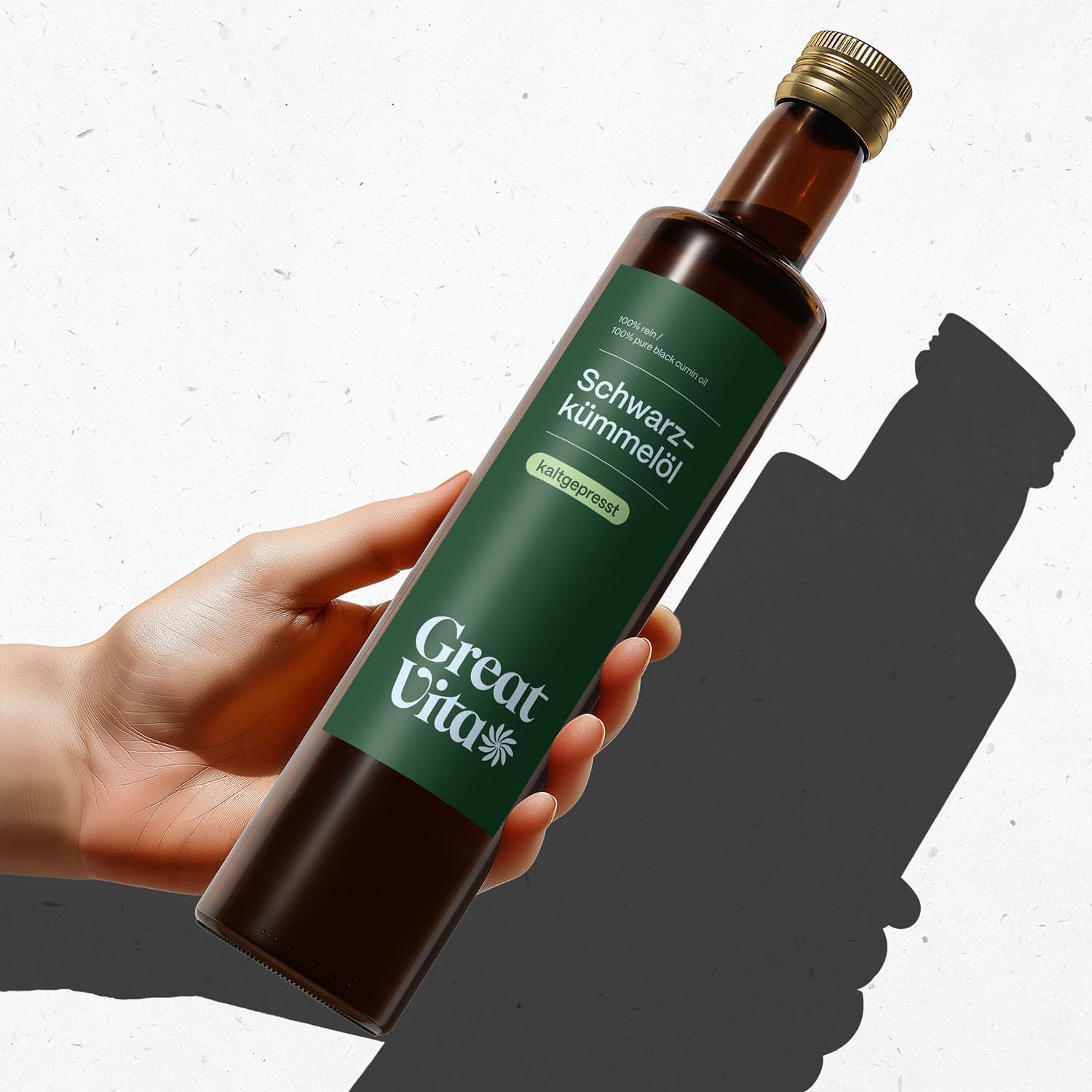 Olio di cumino nero MeaVita, 100% puro e pressato a freddo, 1 confezione (2 x 500 ml)