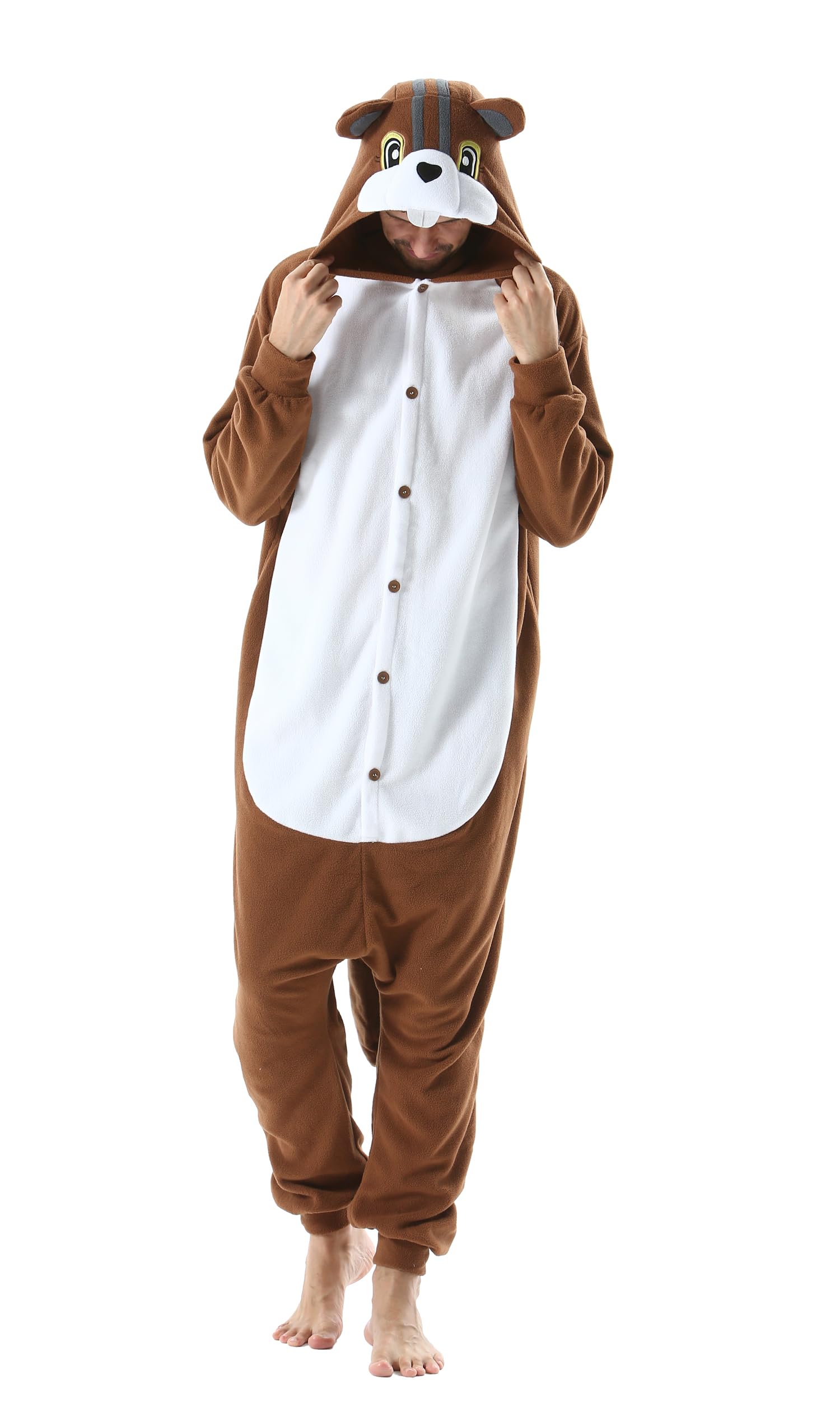 SimZoo Adulto Disfraz Pijama Unisex Pijama Kigurumi Onesie para Carnaval Halloween Cosplay Ropa de Dormir Traje de Disfraz para Navidad Festival Mujer y Hombre — view 20
