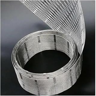 Flexible Stainless Steel Rope Netting, Cable Woven Mesh Balustrade Fence- Impact Resistance, Protect Barrier Screen for Garden Boundary, Staircase, Balcony ( Color : Silver-2.5mm , Size : 3x8m )