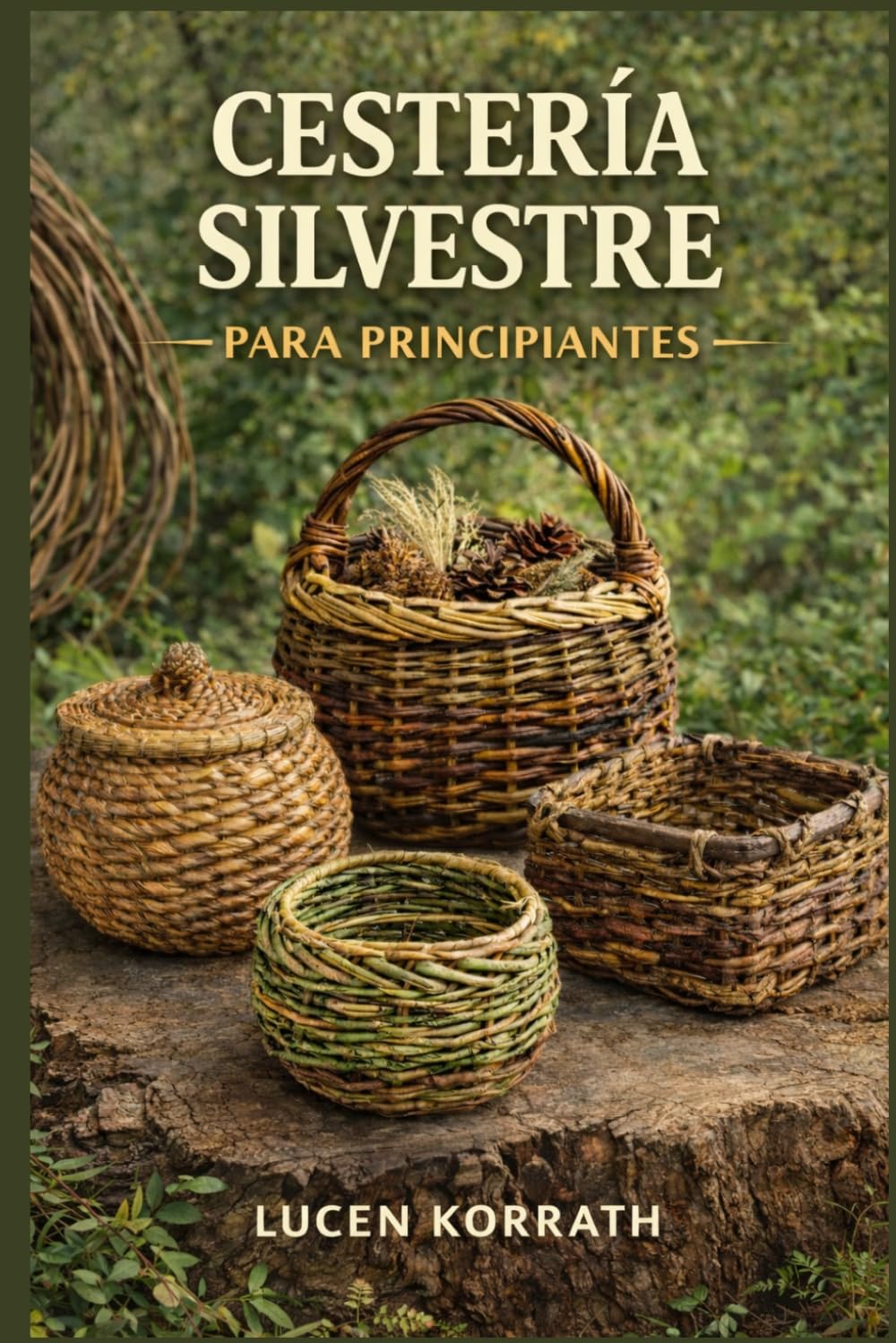 CESTERÍA SILVESTRE PARA PRINCIPIANTES: Aprende a recolectar, preparar y tejer cestas con sauce, enredaderas, corteza, raíces y plantas silvestres para proyectos creativos