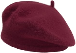 ZLYC Classic Wool Beret Hat for Girls and Boys, Modern French Artist