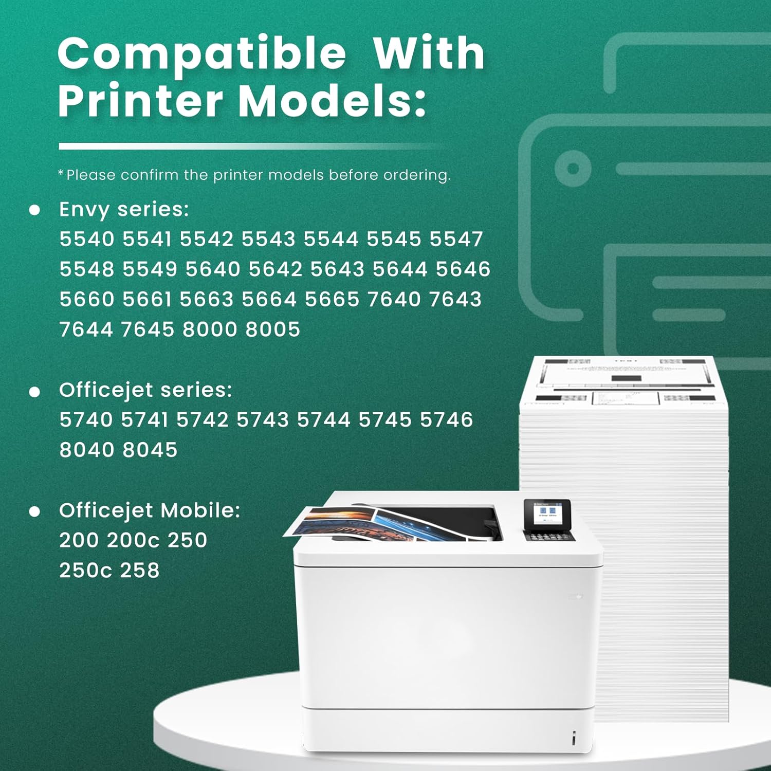 GREENBOX Remanufactured Ink Cartridge 62 Replacement for HP 62XL 62 XL for HP Envy 7640 5660 5540 5640 5642 7645 5549 Officejet 5740 5741 8040 OfficeJet 200 250 Mobile Printer (1 Black 1 Tri-Color)