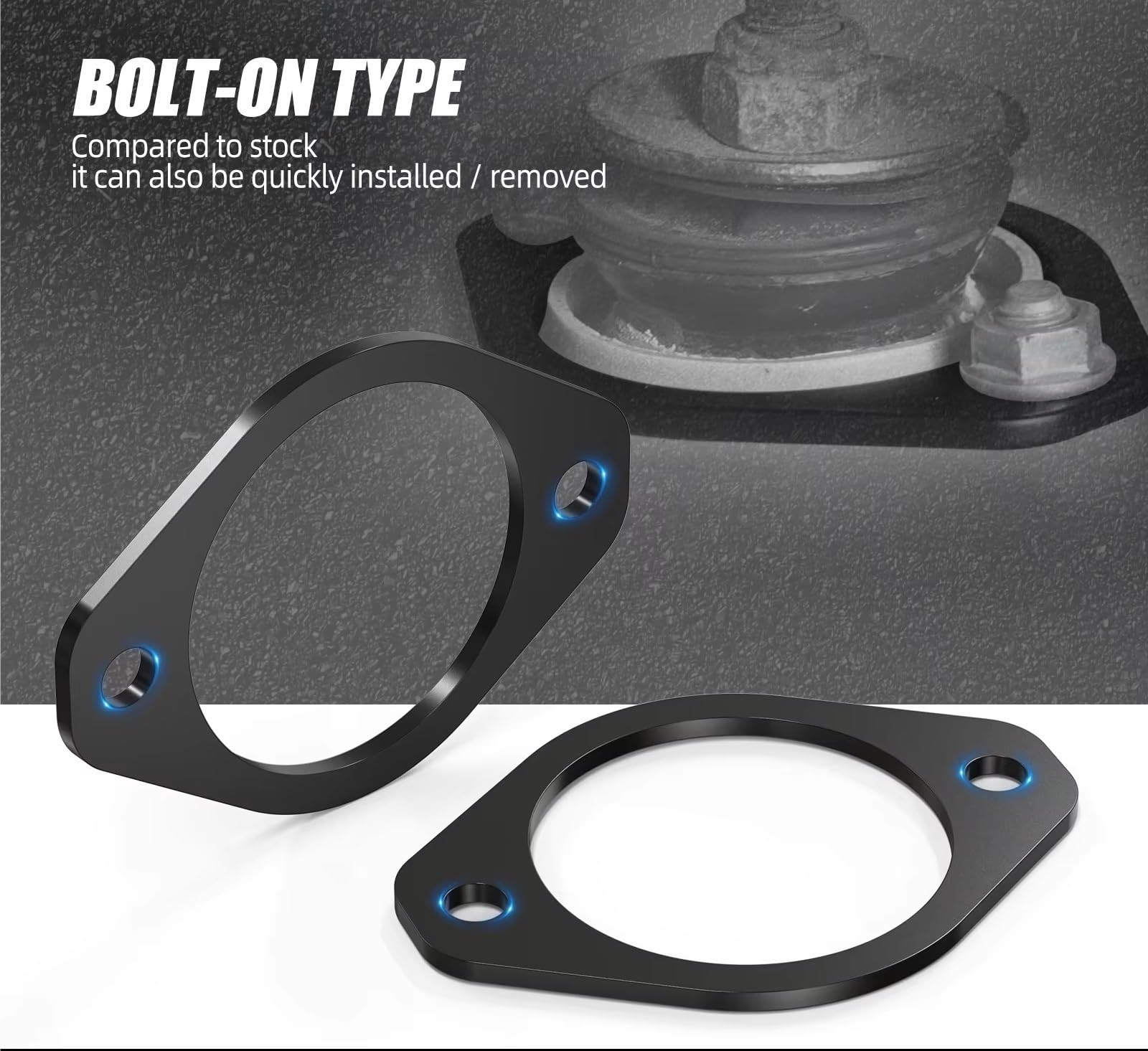 Amortisseurs Supports d'amortisseurs et plaques de Renfort pour BMW E46 E36 E30 323 325 328 M3 Z3 Z4 E86 Suspension Pneumatique(Only Gasket)