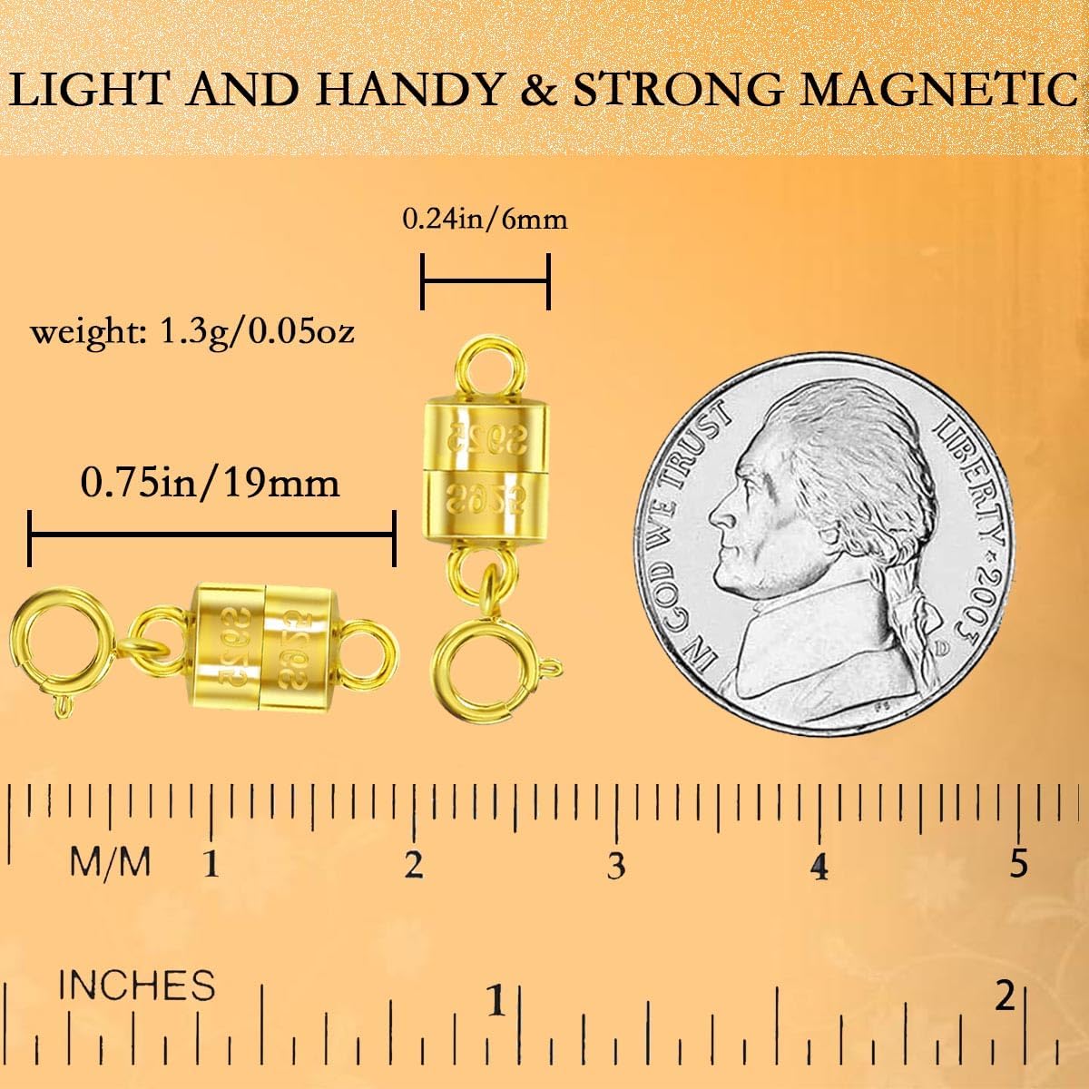 925 Silver Magnetic Necklace Clasps, Magnetic Necklace Clasps and Closures for Bracelet Necklace Extender, 2pcs-10pcs Bead Claw Clasp for Necklace Bracelet Earrings (4pcs Silver) - Image 4