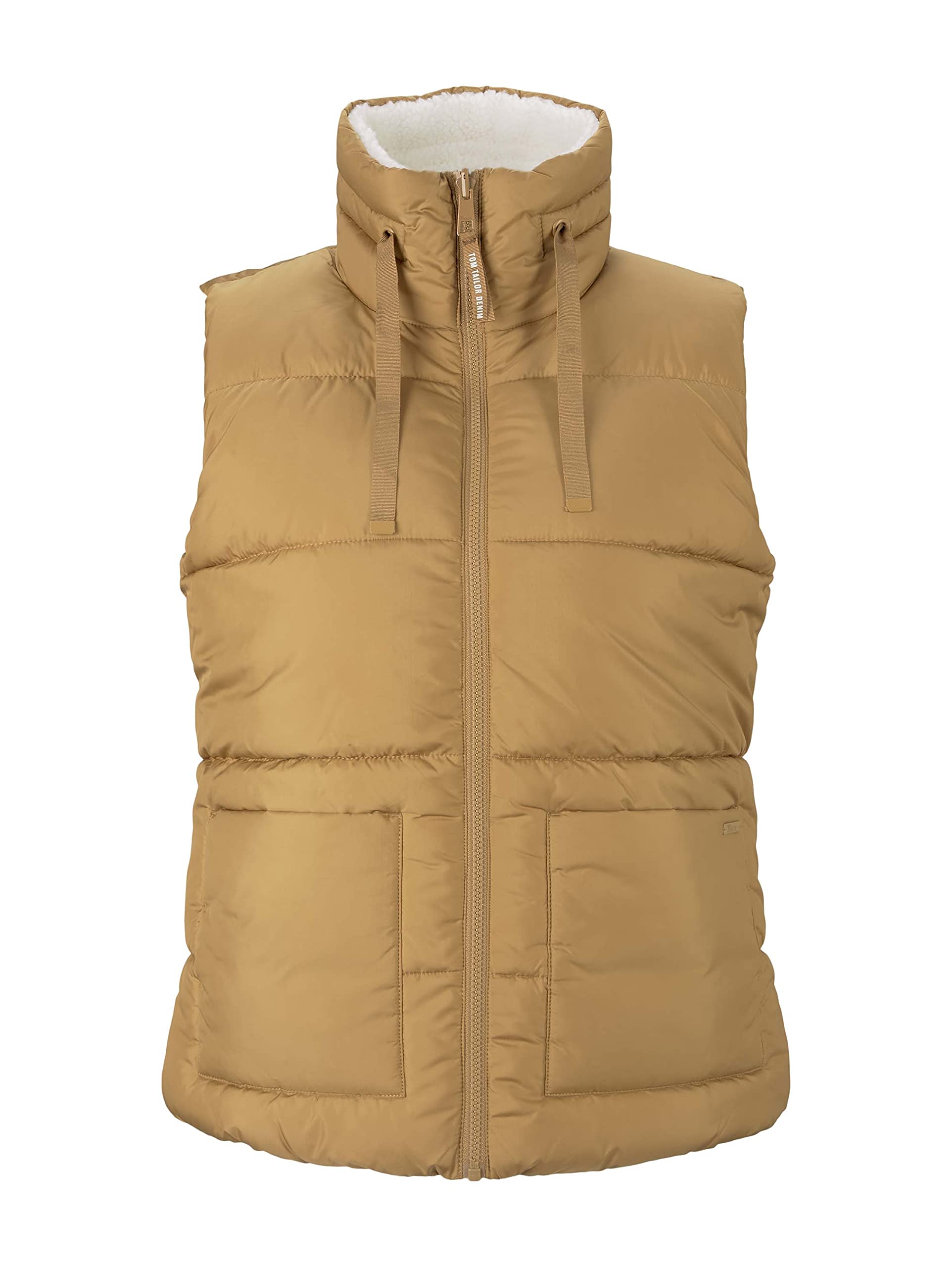 TOM TAILOR Denim 1028167 Gilet matelassé réversible Teddy Femme