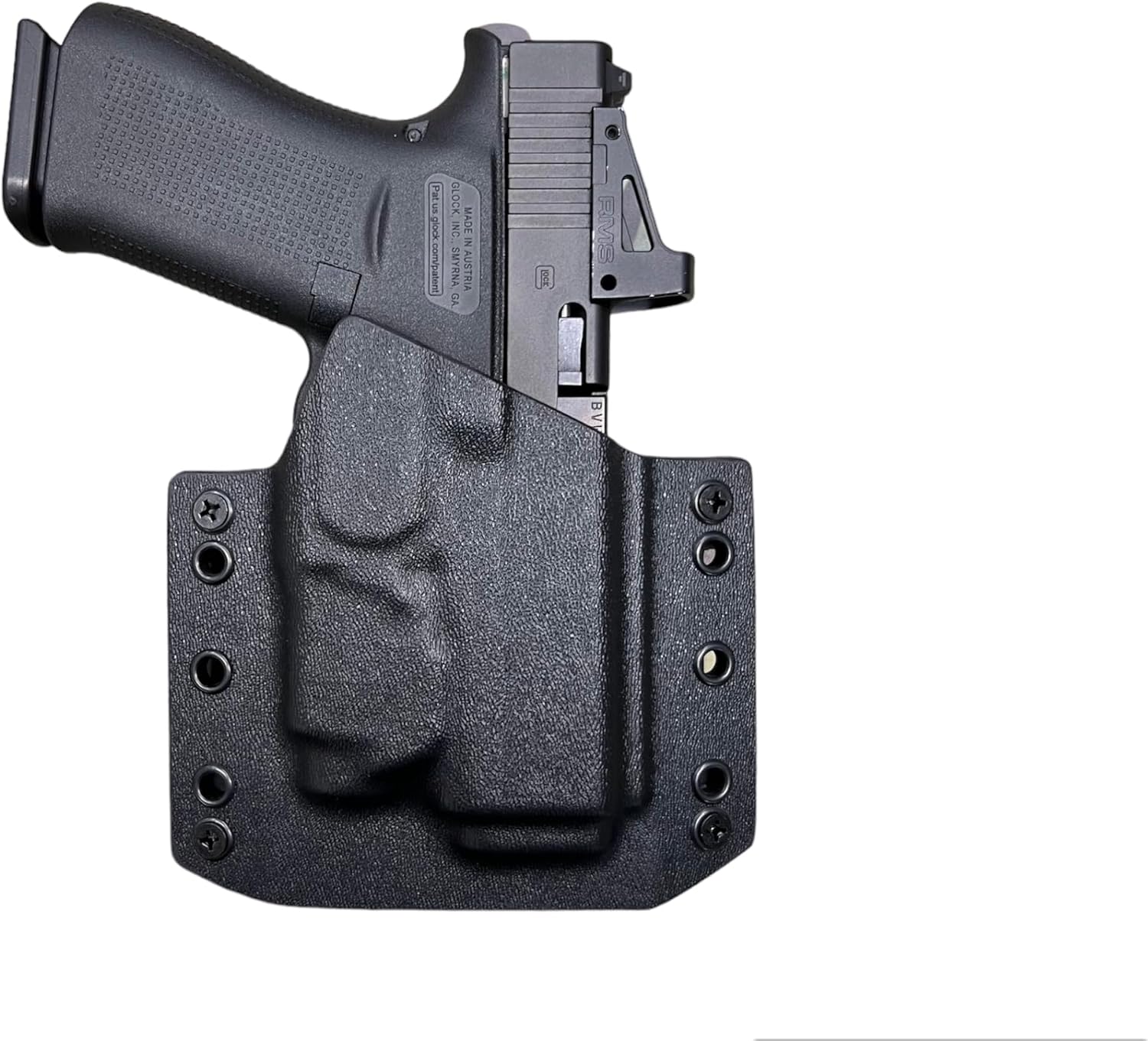 TR Holsters Black Kydex Holster Compatible with Glock 43x MOS Surefire XSC