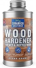 Siramico Hardener for Rotted Wood | 500ml | Clear Deep Penetrating Wood Hardener | Suitable for All Timber Types
