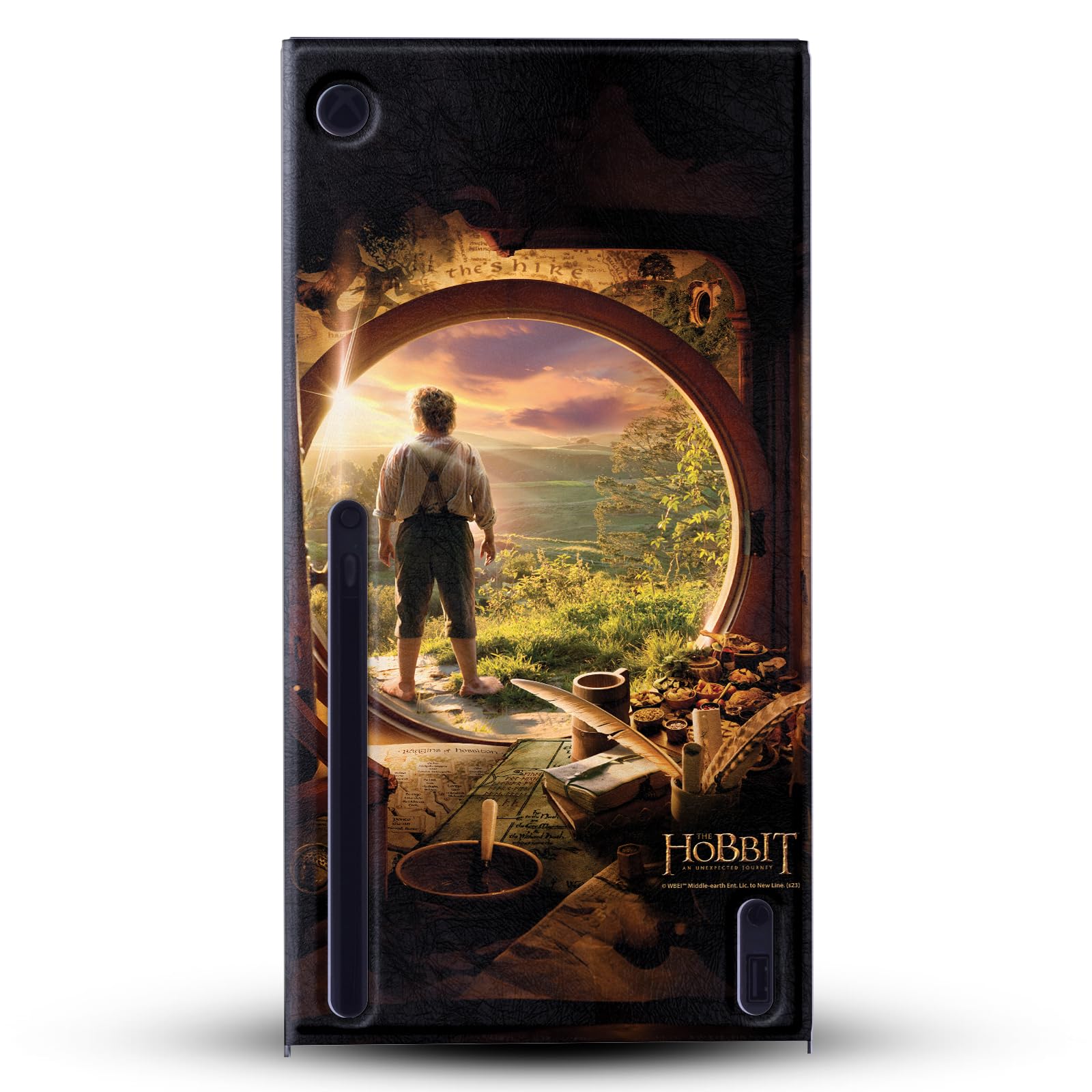 Head Case Designs Offizielle The Hobbit An Unexpected Journey Hobbit in der Tür Schluessel Kunst Spielekonsolen Wickeln kompatibel mit Xbox Series X
