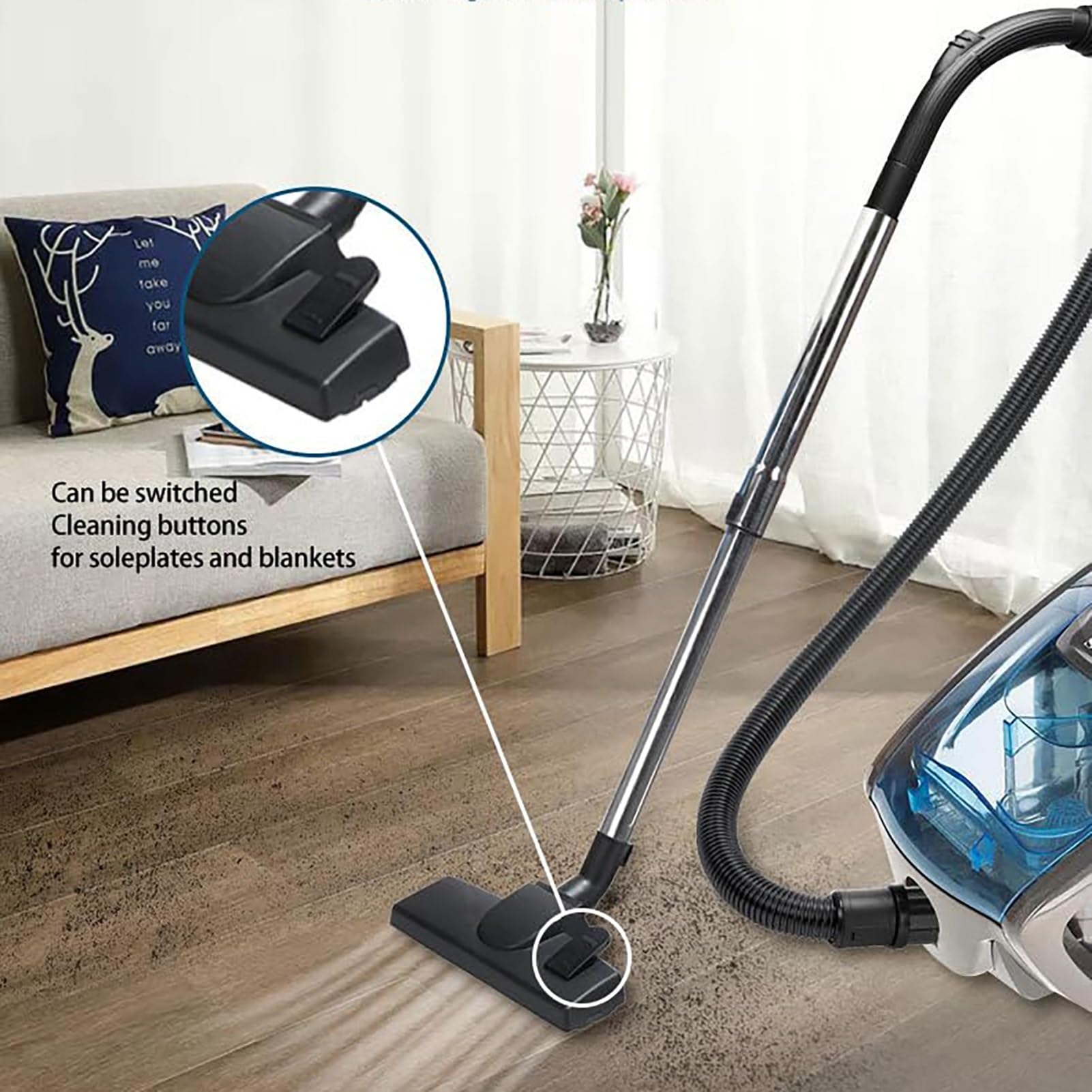 Hoover H-Power Aspirateur Sans Sac, Cyclonique, Brosse Pour Poils D'animaux, Parquet, Sols Durs