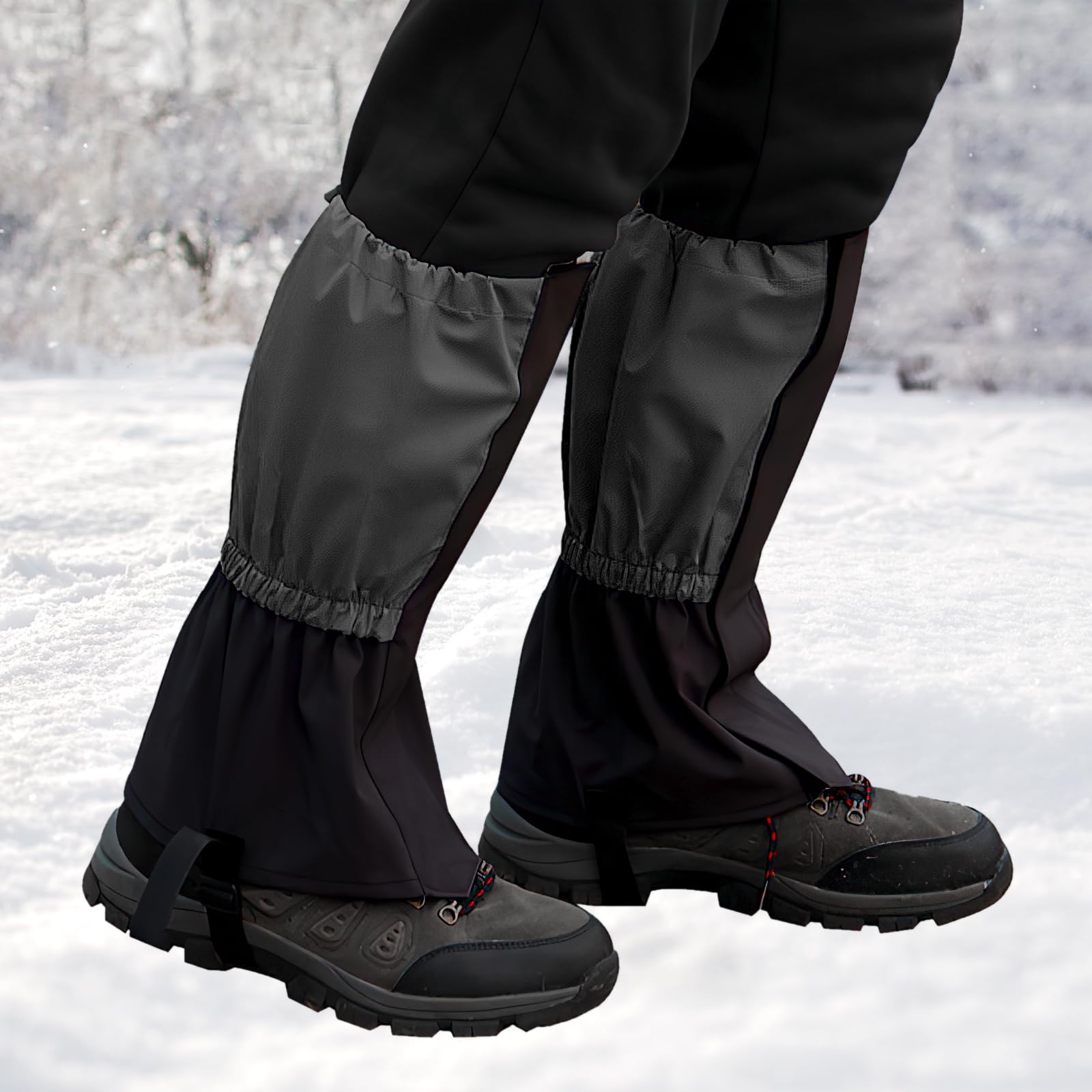 Guêtres De Randonnée Homme – Imperméables, Anti-poussière – Pour Neige, Boue, Trail – Taille 40x26 Cm