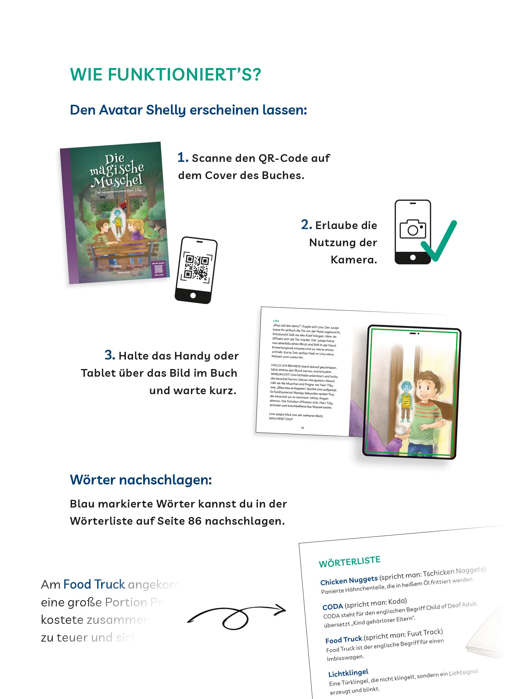 Die magische Muschel - Der verschwundene Herr Tilly (Kinderbuch mit interaktivem 3D-Gebärdensprachavatar, hörende und taube Protagonisten, Gebärden im Buch, Rätsel, Videos)