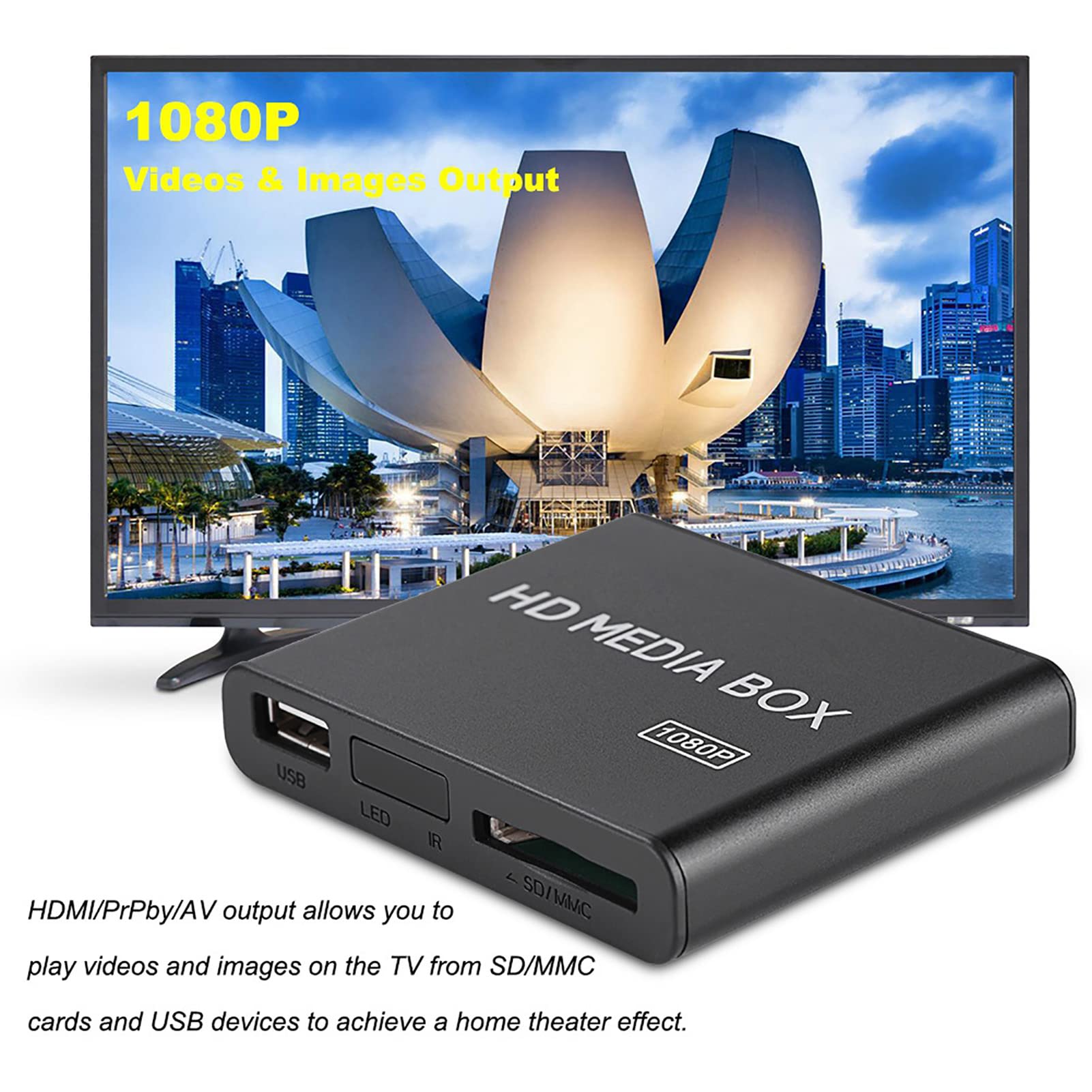 Amazon.co.jp: マルチメディアプレーヤー HDMI USB MMC RMVB MP3 AVI