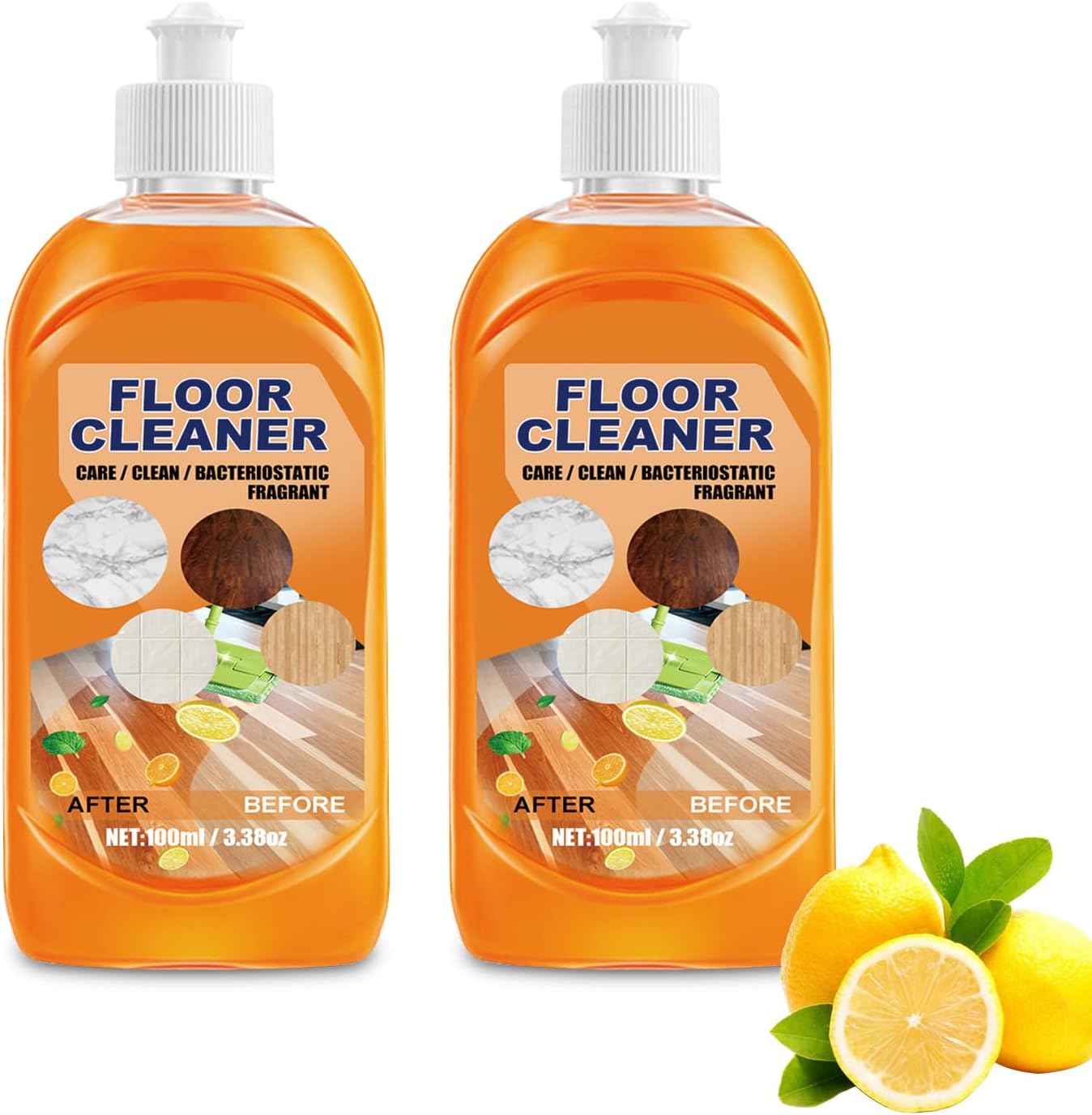 iekufes Momeng Floor Cleaner Orange, Multipurpose Floor