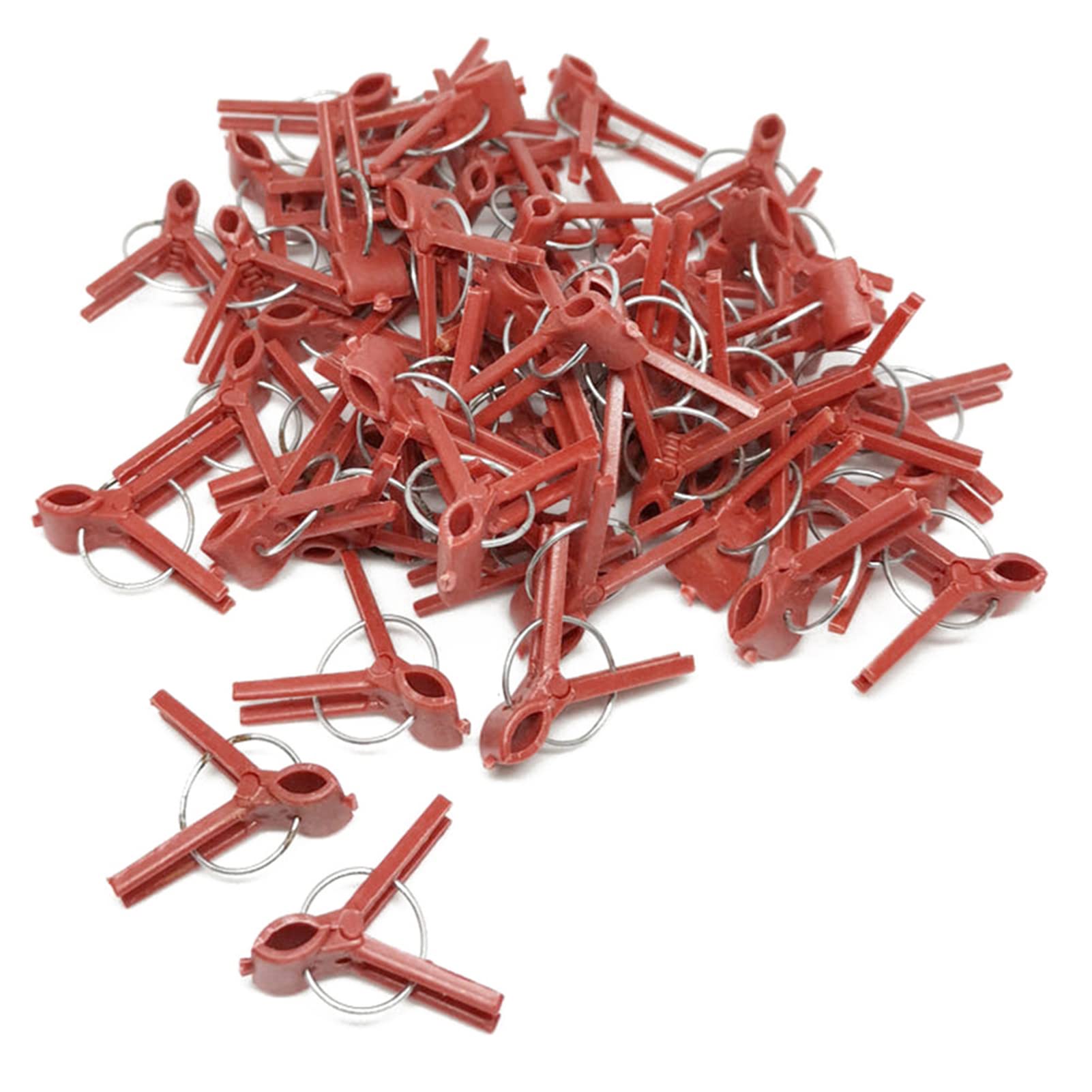 50 Grafting Clip, Reusable Round Fixing Rings, Grafting Clips Gardening Tools, Flower Connector Clips, Grafting Clip Plant Support Clips, Vegetable Grafting Clip, Smooth and Does Not Hurt Seedlings