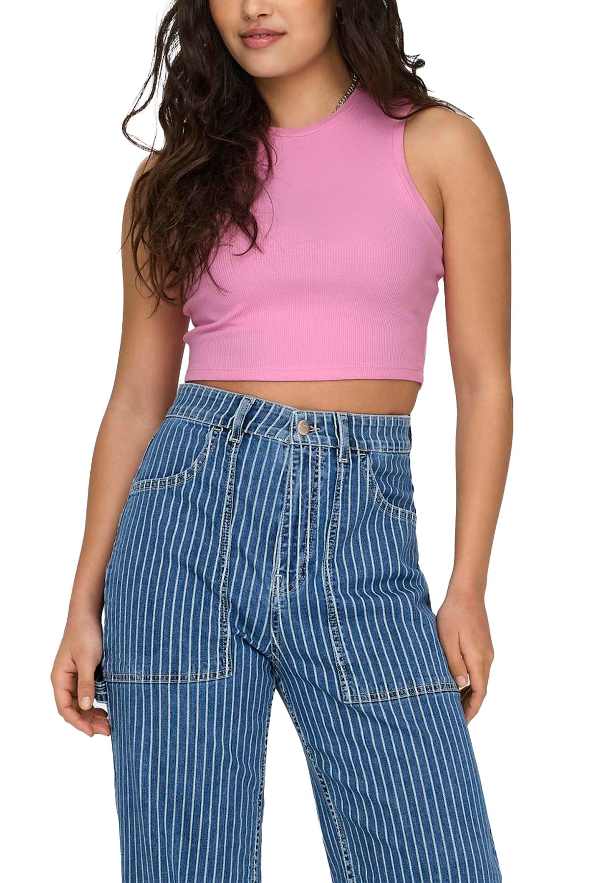 ONLVILMA S/L CROPPED TANK TOP JRS NOOS Tişört Kadın