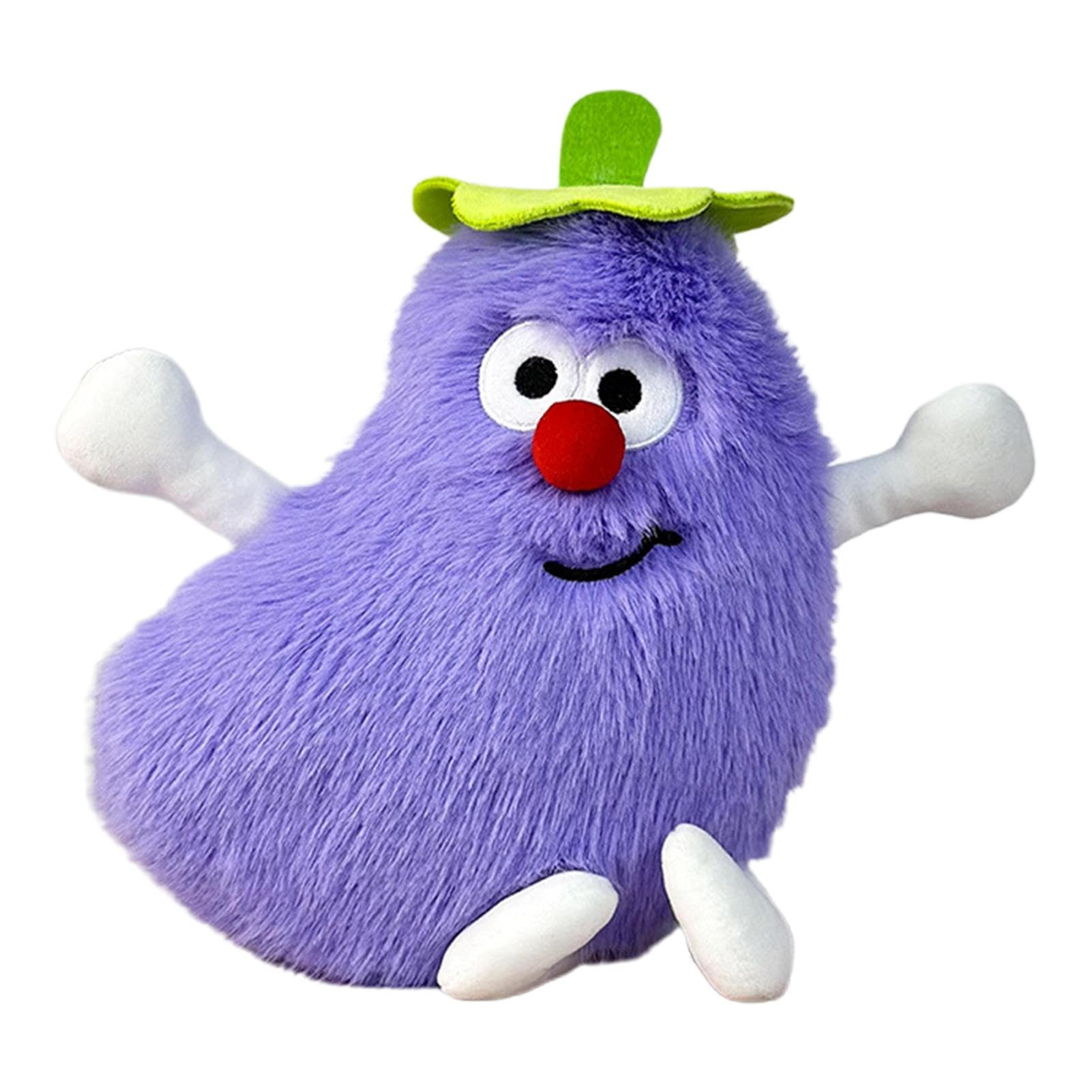Amazon.co.jp: Yhzzuub Eggplant Doll, Eggplant Plush Toy Red Nose