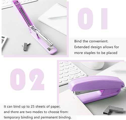 Miniatura 10 de Organizador de escritorio rosa y accesorios de oficina, juego de grapadora, soporte para bolígrafo, soporte para teléfono, tijeras, bolígrafo,