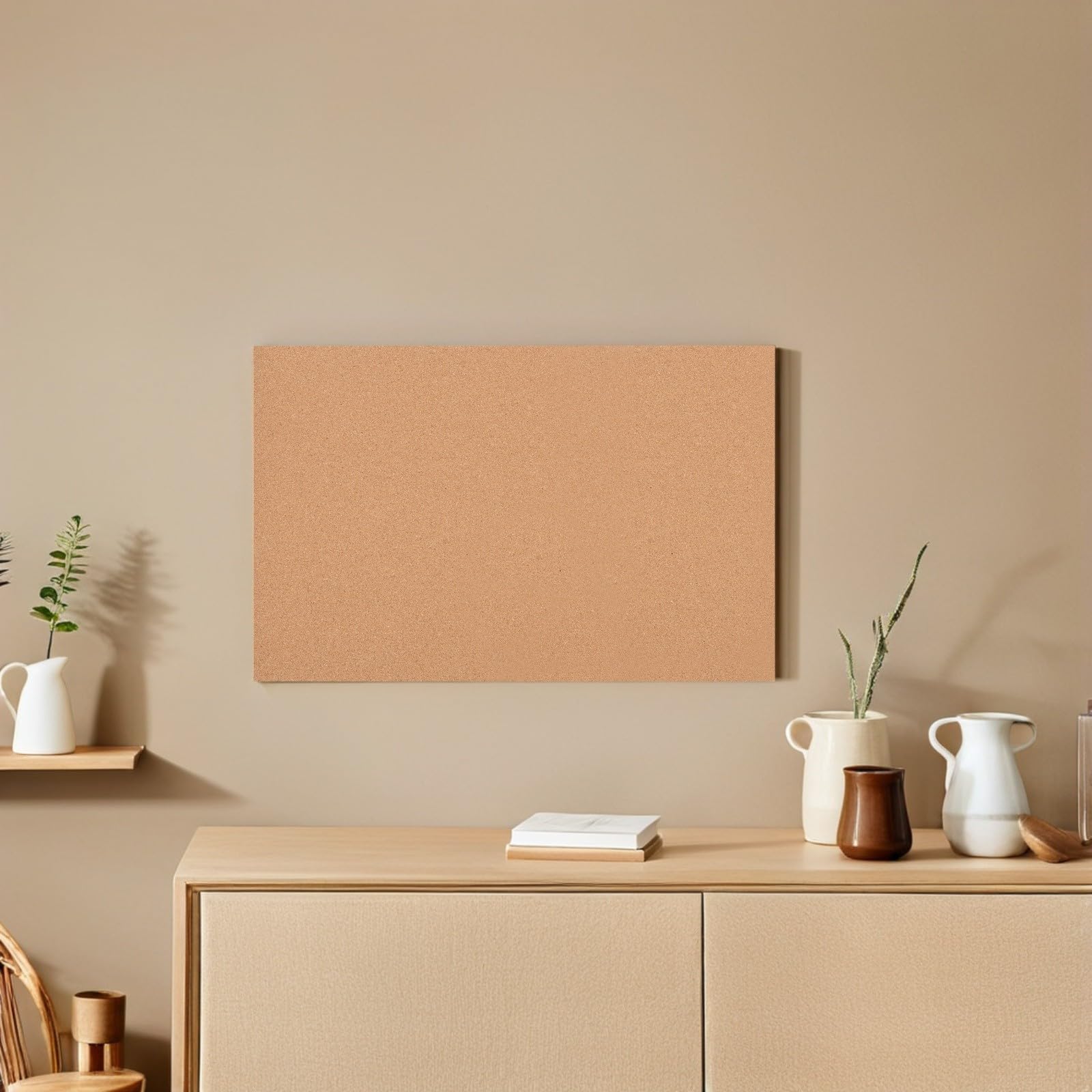 NUOBESTY Selbstklebende Korkrolle Pinnwand aus Naturkork mit Einfacher Befestigung zum Anheften von Fotos für Büro und Arbeitsbereiche
