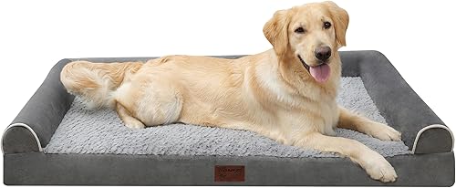 Miniatura 8 de Alfombrillas para cama para perros medianos, cama ortopédica para perros y mascotas, caja gruesa de espuma de huevo, funda extraíble lavable, parte