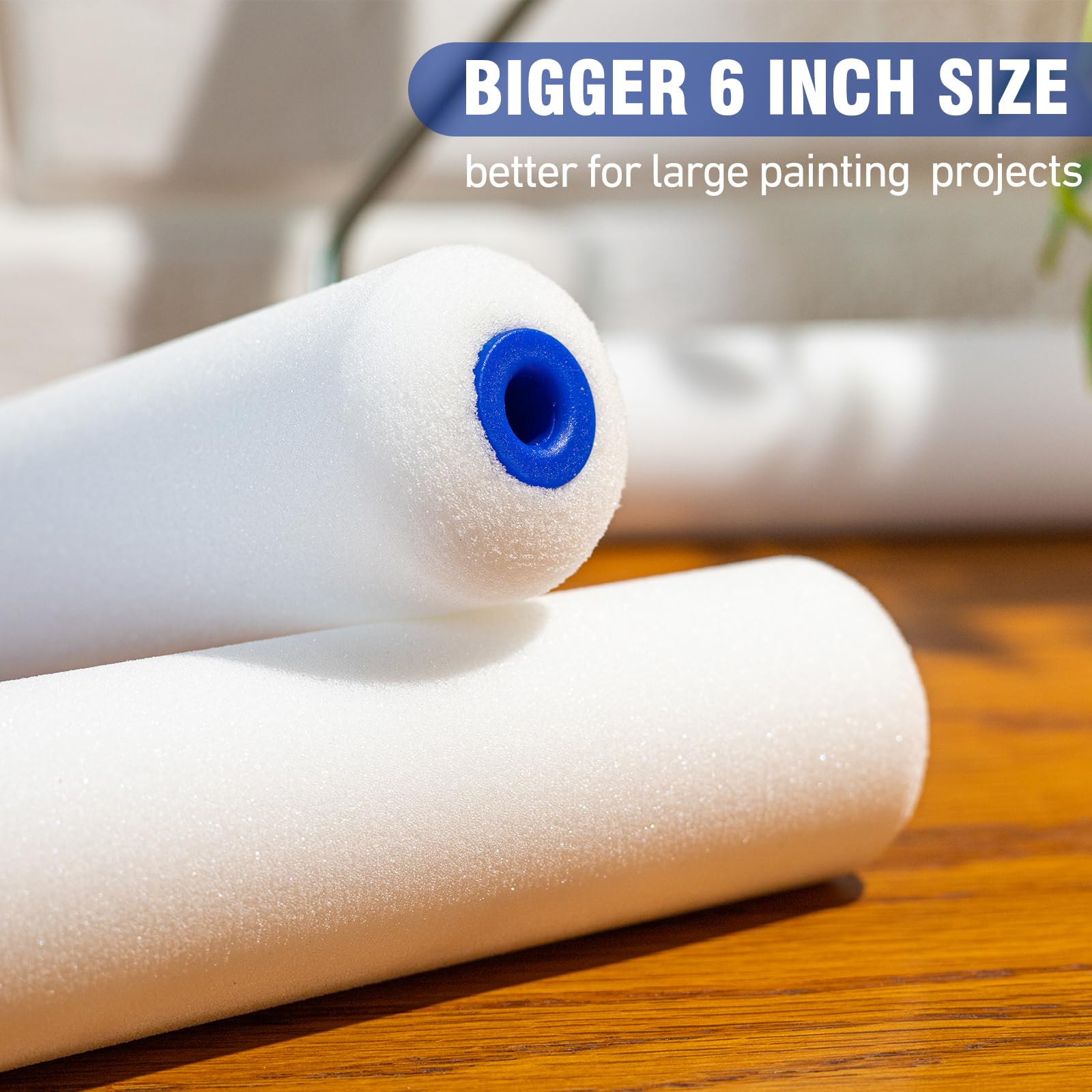 Foam Paint Roller, 36 Pack, 6 Inch High Density Foam