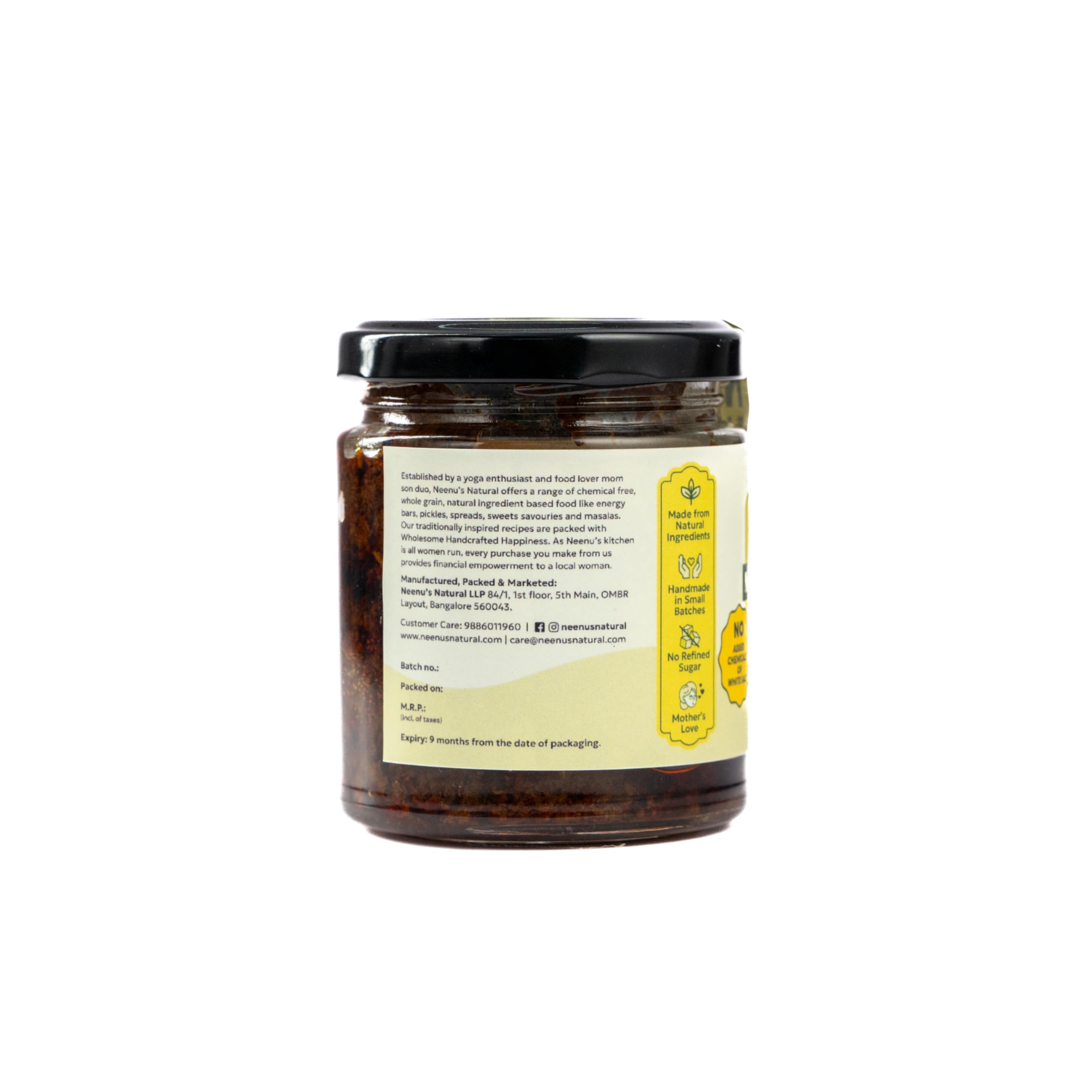 Neenu's Natural Spicy Amla Pickle - 200 gram| Authentic Homemade Amla Achaar | Traditional Indian Taste | No Preservatives | Healthy Vitamin C Rich Gooseberry Pickle - Image 3 thumbnail
