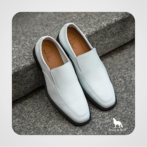 Miniatura 8 de Drake & Wolf Mocasines para hombre - Zapatos de vestir casuales para hombre - Zapatos de vestir antideslizantes para hombre - Zapatos de vestir
