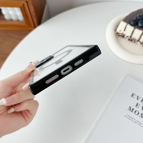 Miniatura 7 de Jmltech Funda magnética transparente para iPhone 13 Pro Max, a prueba de golpes, delgada, protectora para iPhone 13 Pro Max, color negro