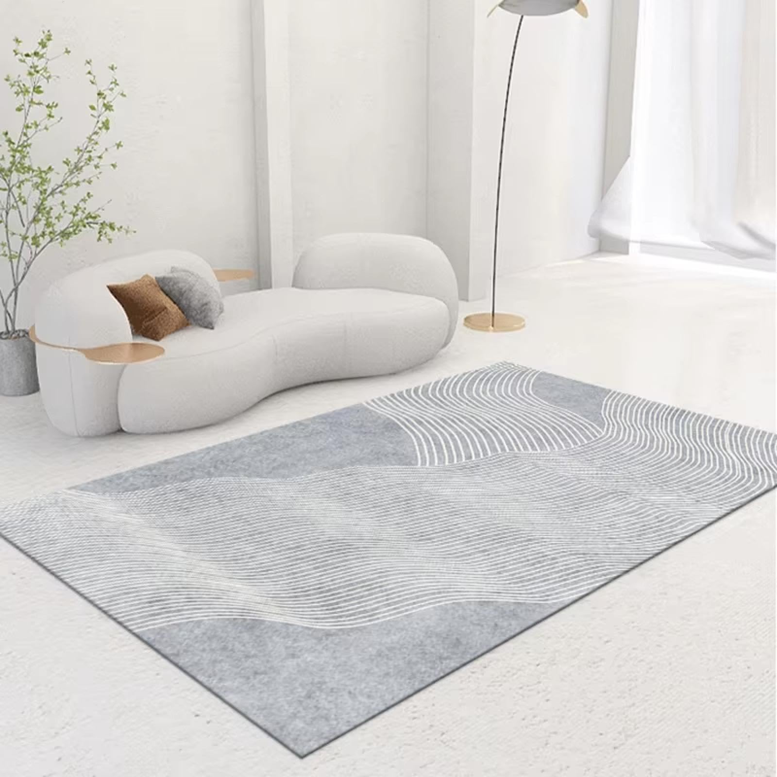 Alfombra minimalista de pelo corto 120x170cm para salón