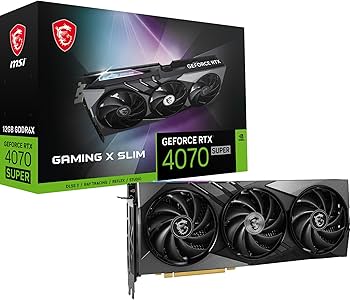 【12/25までの出品】GEFORCE RTX 4070 SUPER 12GB Amazon.co.jp: MSI GeForce RTX 4070 SUPER 12G GAMING X SLIM : Computers