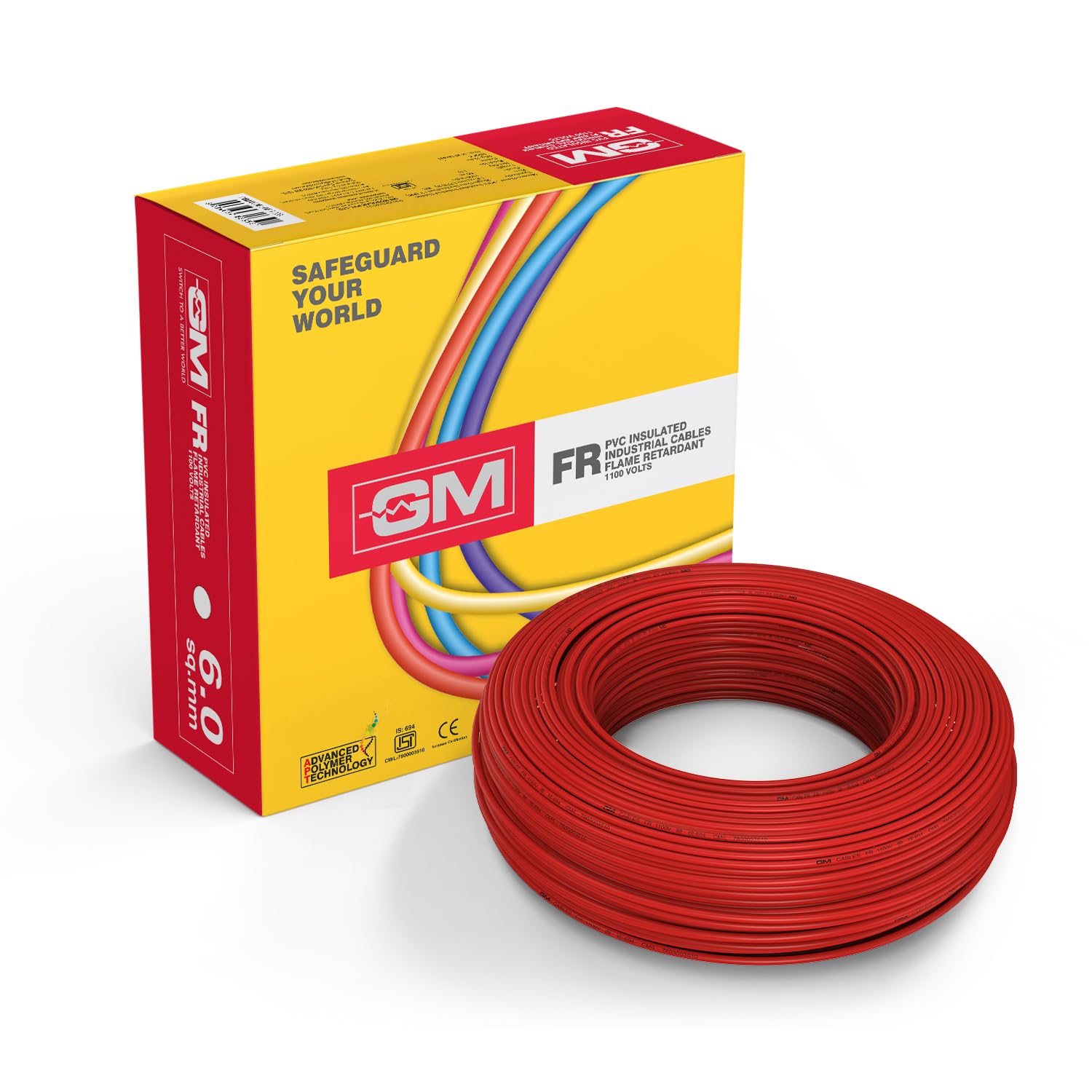 GM Flame Retardant Wire 1.5 Sq mm - 45 Meter Yellow PVC Insulated Copper Cable for House Wiring, Industrial & Automotive Use — Amazon image 26