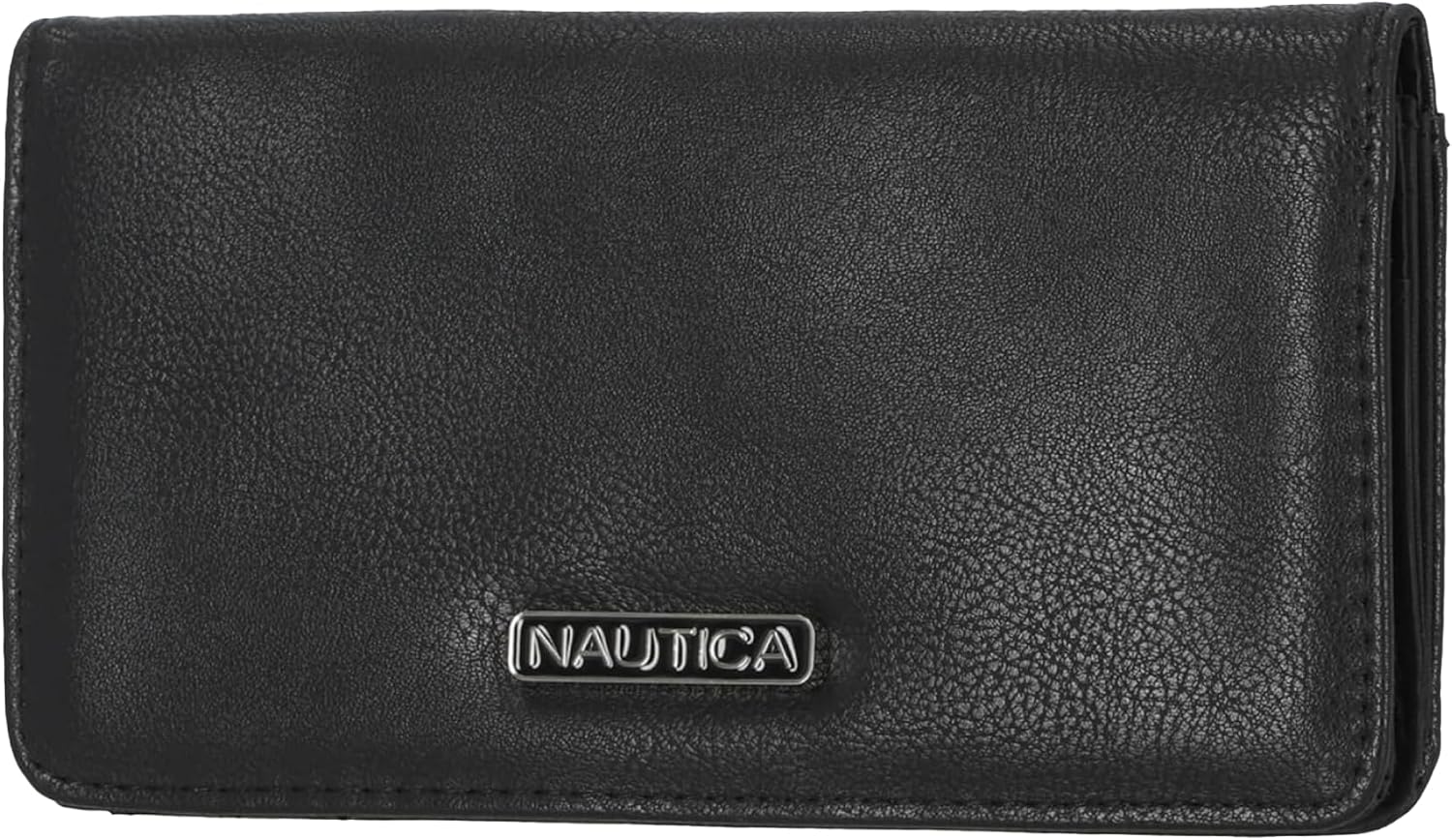 Nautica Diver Crossbody Tote in Black Enamel and Seaside Slim Wallet in Black