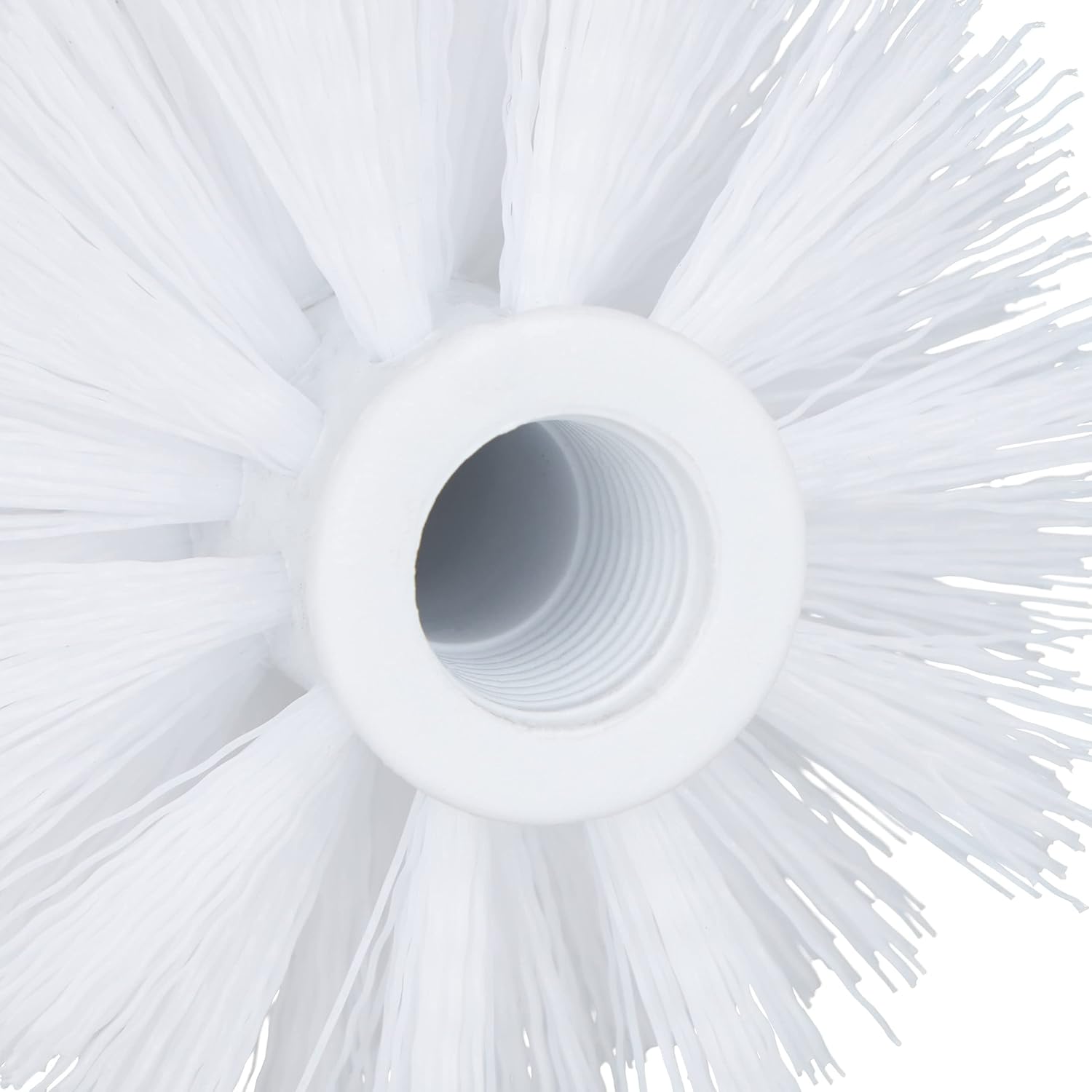 Relaxdays, Set of 2, Replacement, Removable Head, Toilet Brush, Stainless Steel, H x D 35 x 8 cm, White, 80% Plastic 20%