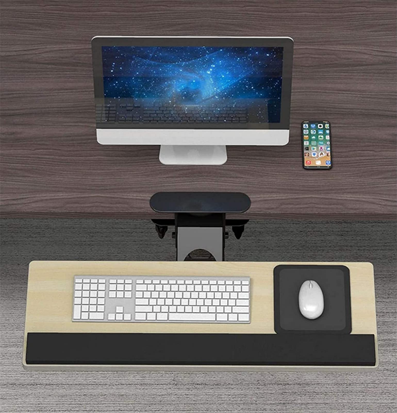 Buy YUYTIN Keyboard Drawers & PlatformKeyboard Tray ClampOn Keyboard