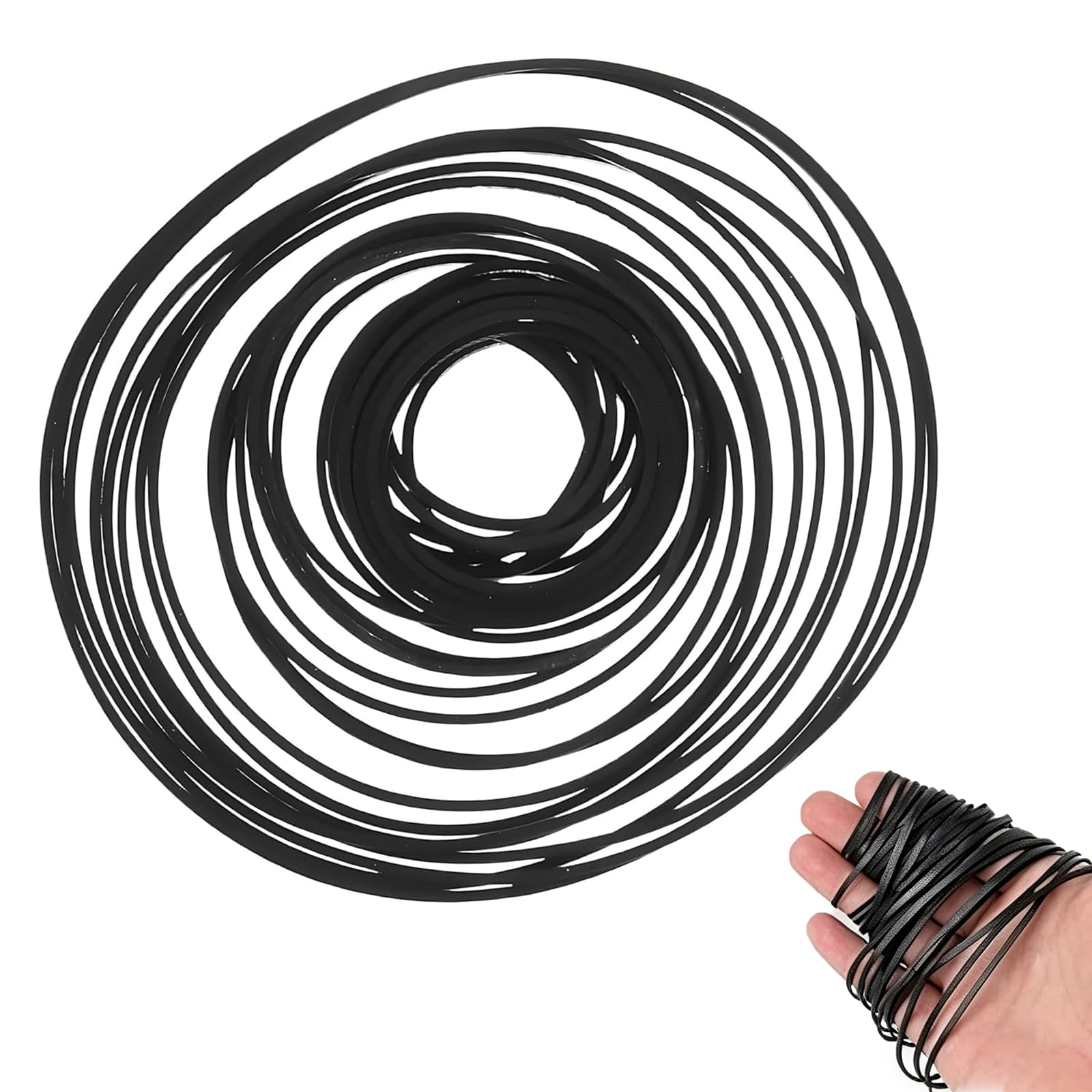 60 PCS Vintage Audio Equipment Maintenance Parts,Tape Recorder Cassette Player Old Replacement Rubber Belts, Compatible with Various Classic Cassette Player Models-picture-29