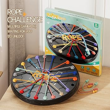 Lartoys Rope Untangling Puzzle Game, Logic Brain Game for Kids & Adults