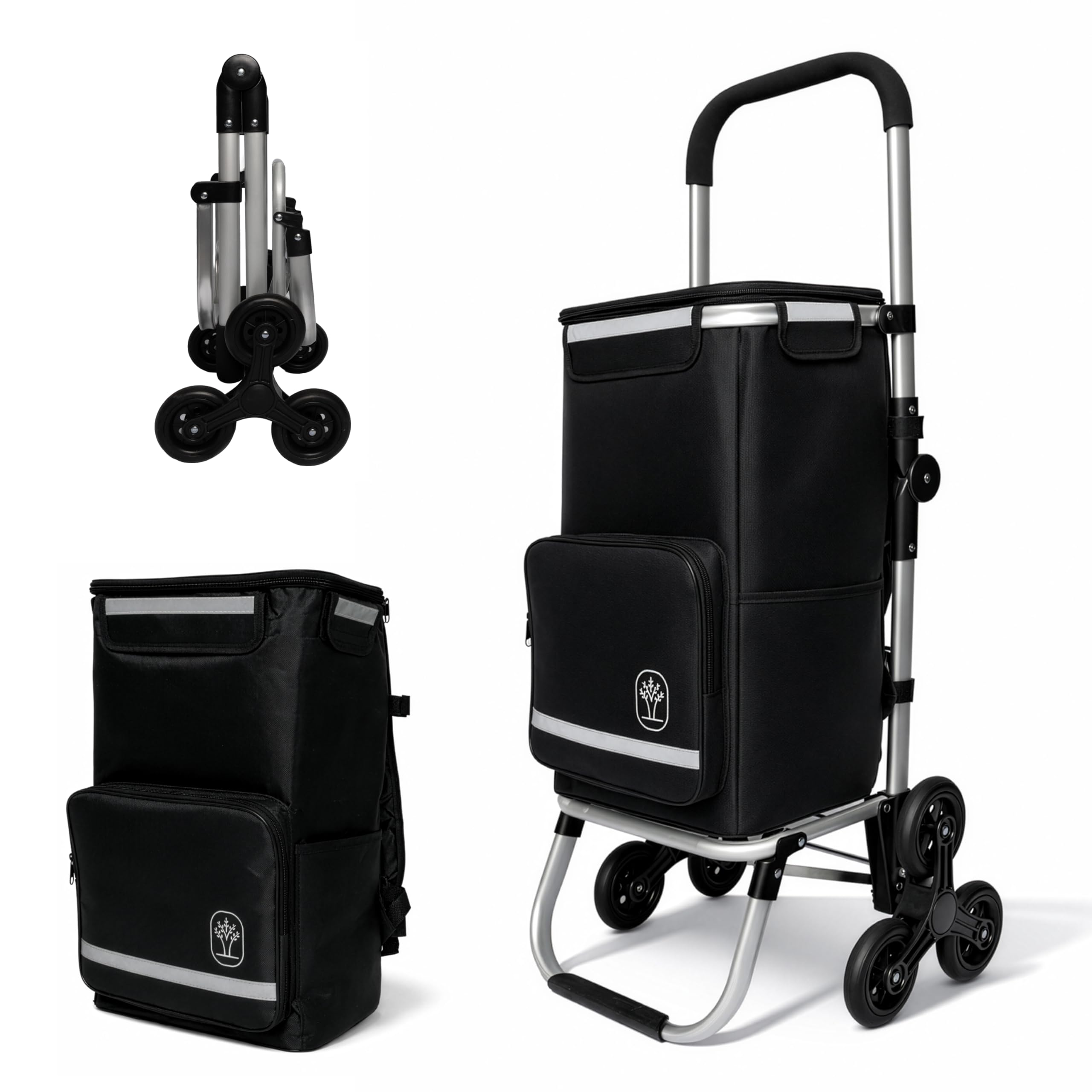 BONAFORTIS Foldable Stair Climbing Shopping Cart