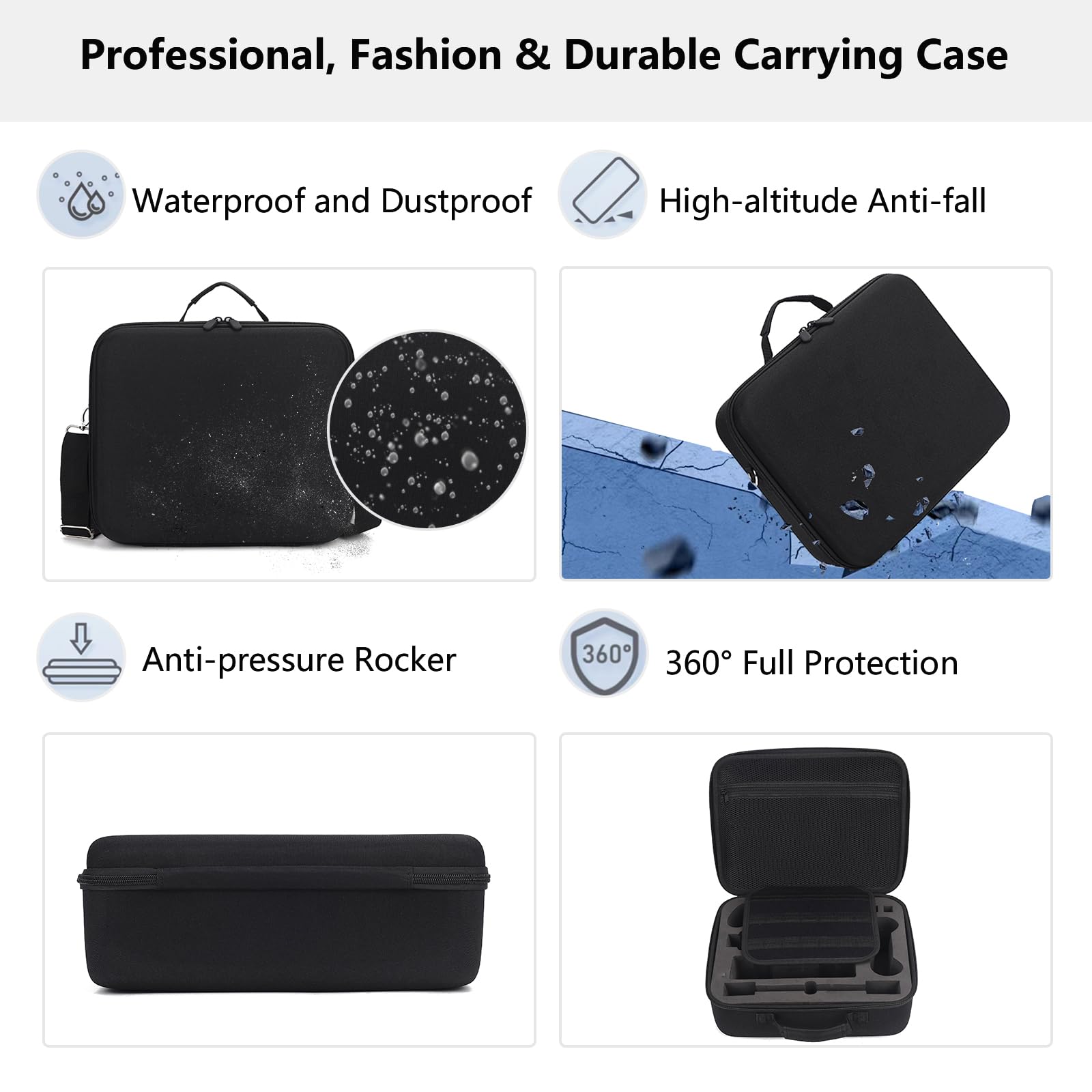 Flyekist Custodia rigida portatile per Nintendo Switch 2 (2025), custodia protettiva da viaggio deluxe per accessori controller console Switch 2