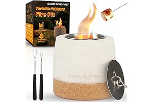 Tabletop Fire Pit With Alcohol and Dual Burner Cups - The Ultimate...