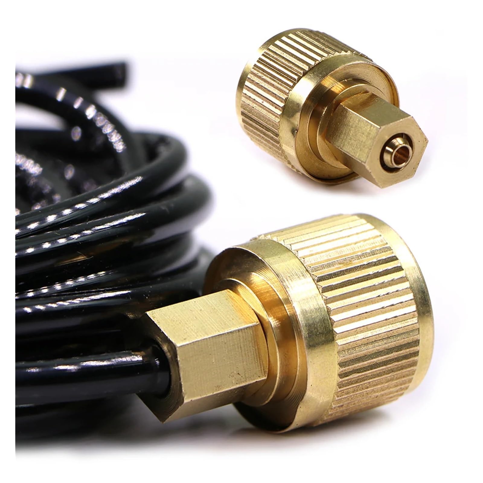 1/10.2 cm 4/7 mm mosiężny adapter węża kolczastego z szybkozłączką 16 mm złączka do nawadniania ogrodu łącznik złącze rura nawadniająca przedłużacz rury IDGTTLDF