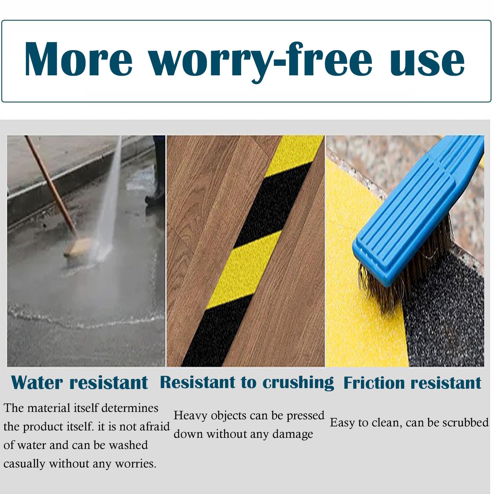cinta escaleras Cinta Antideslizante Para Escalones De Escalera, Resistente, Para Baños, Fábricas Y Almacenes. Adhesivo Abrasivo De Alta Fricción Tracción(A,L 15M X W 100MM)