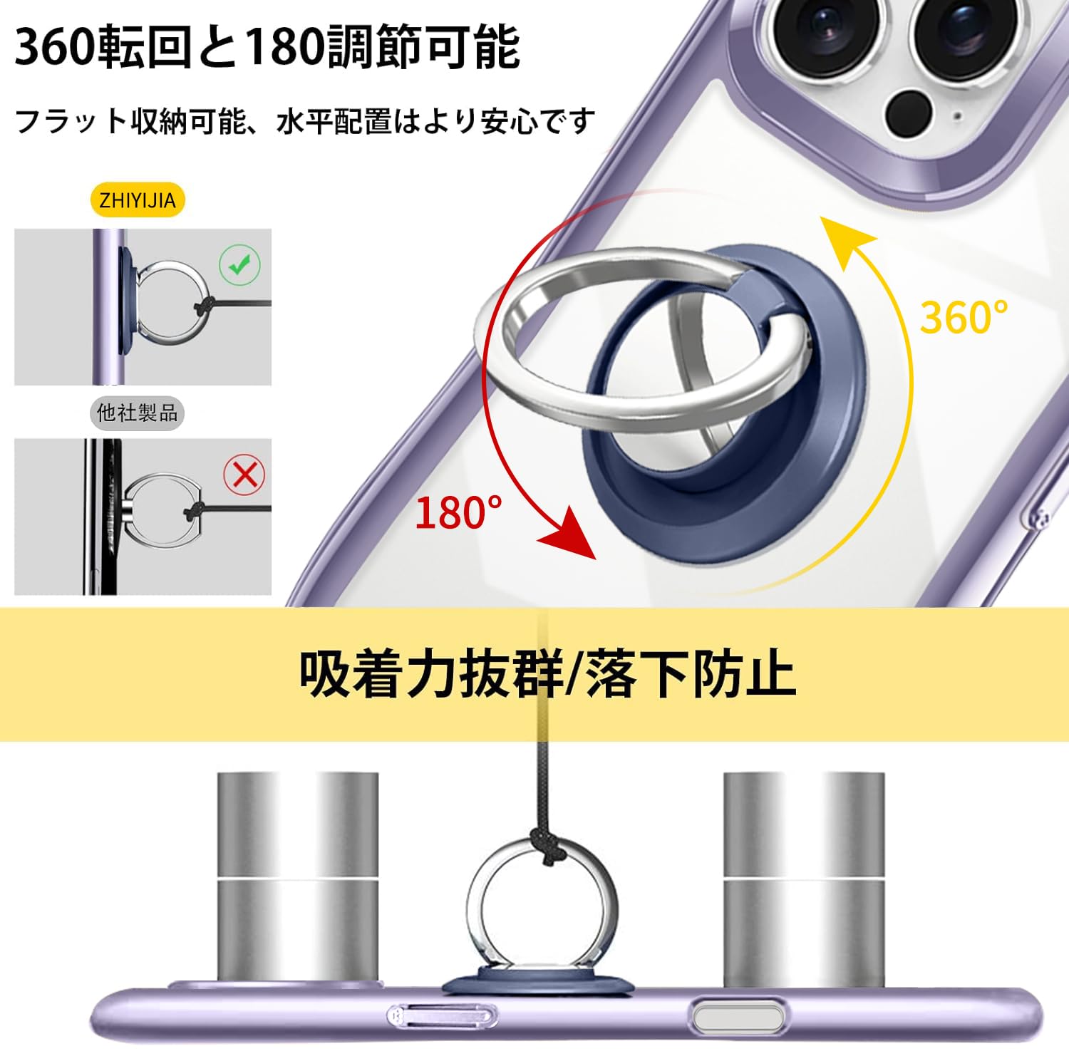 Amazon.co.jp: ZHIYIJIAiPhone 15 Pro Max 専用 ケース クリア カバー