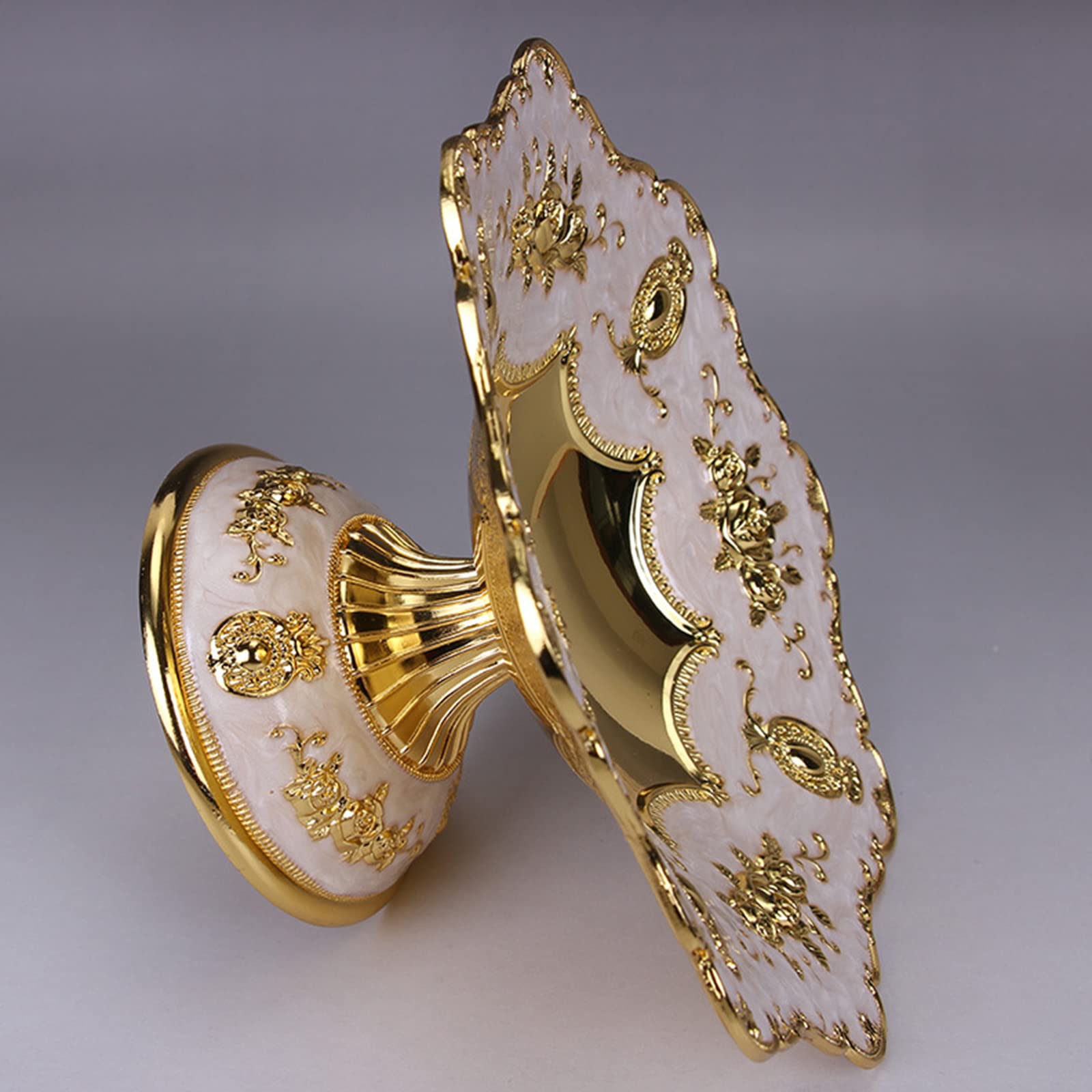Centrotavola decorativo in oro ciotola per fiori con piedi per la decorazione do