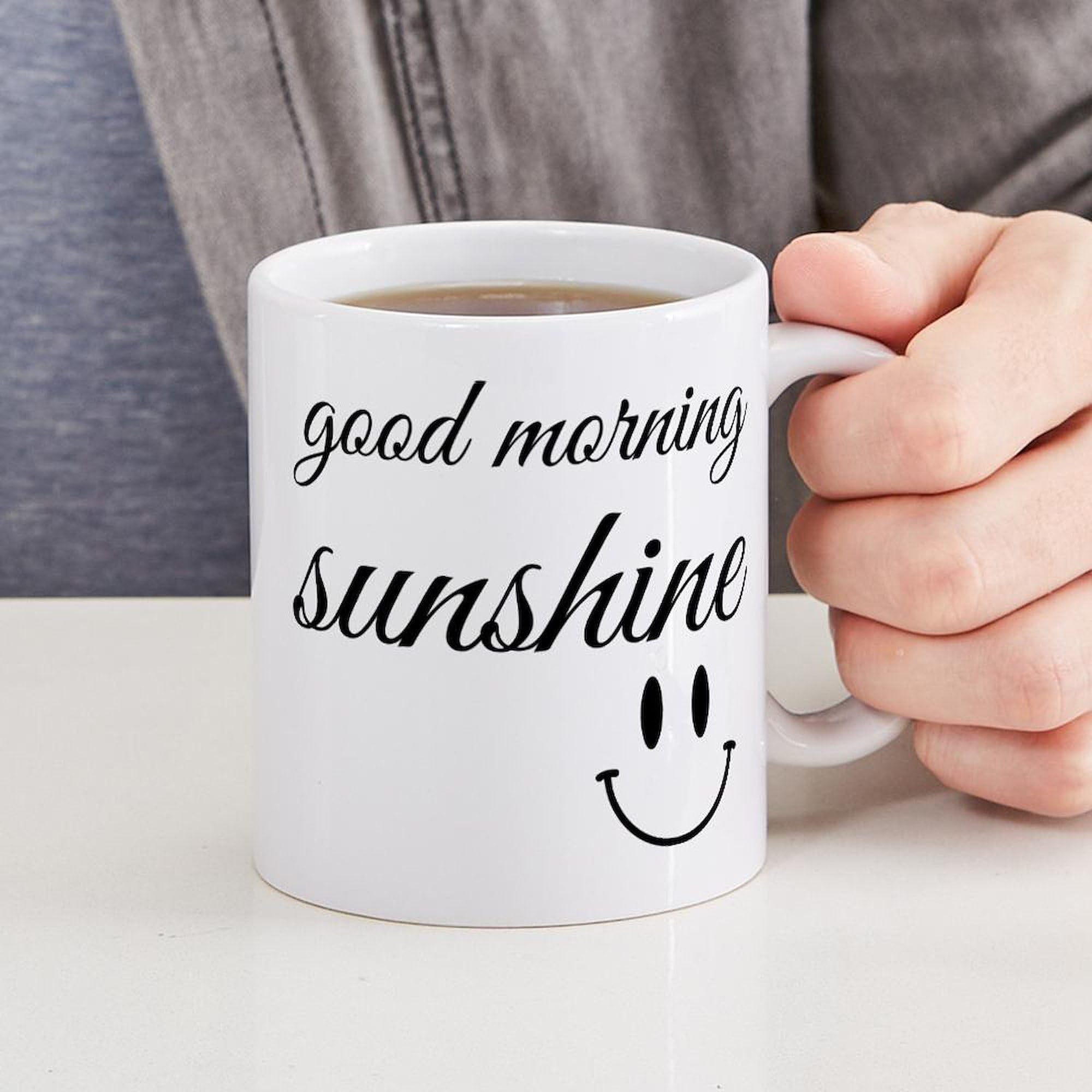 Amazon.com: CafePress Good Morning Sunshine Mugs 11 oz (325 ml) Ceramic  Coffee Mug : Home & Kitchen