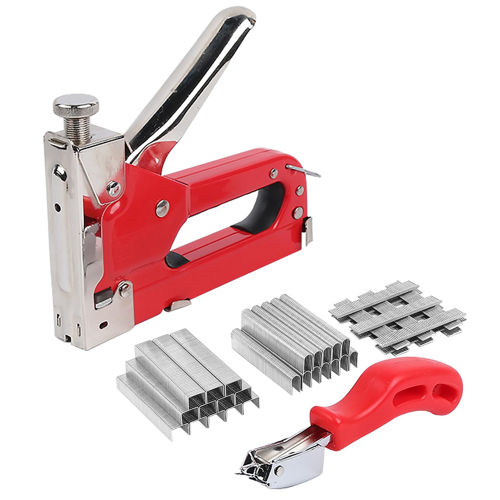 Force Tacker 3-in-1 Heavy Duty Staple Gun, Upholstery Staple Gun with 3000 Staples ...