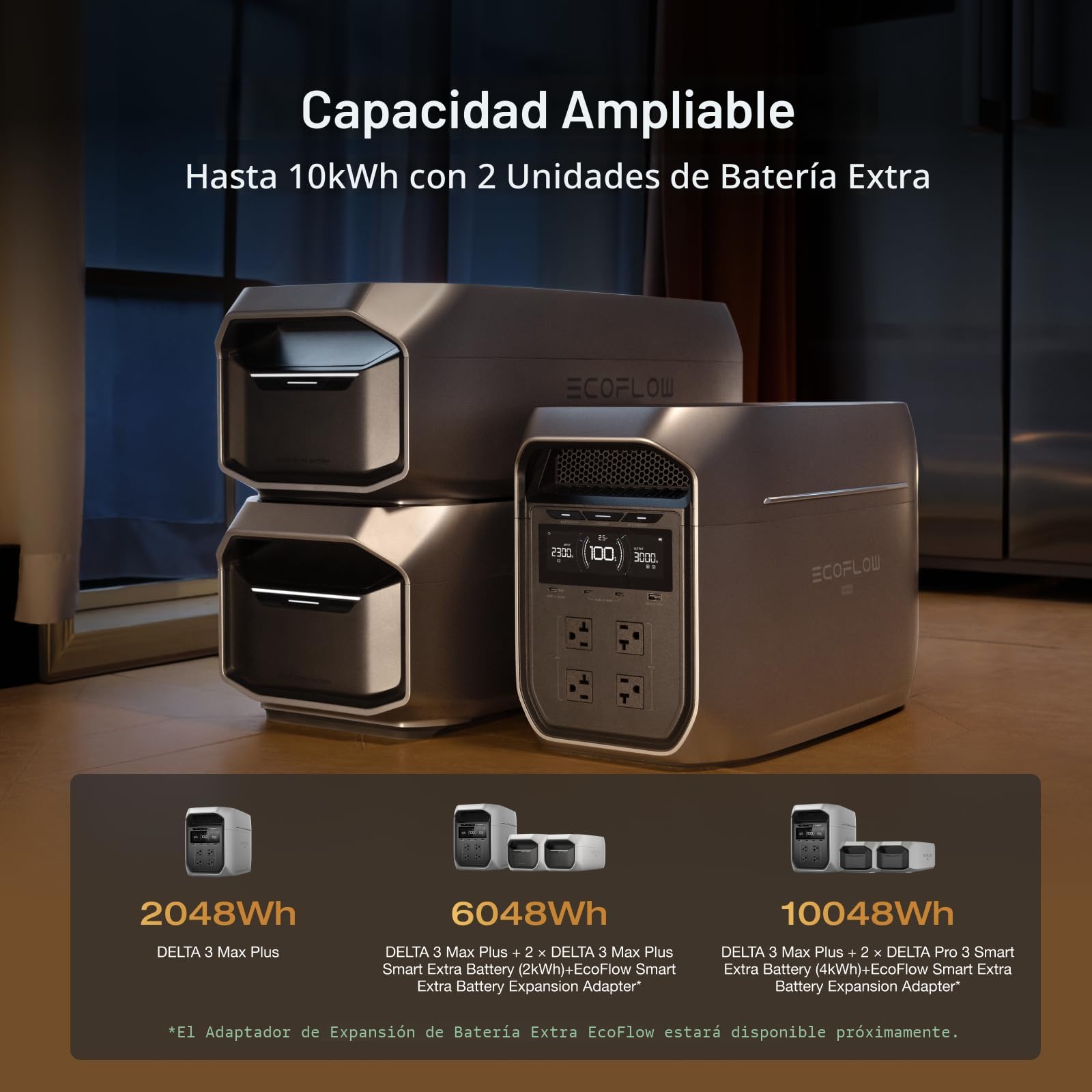 Amazon.com: EF ECOFLOW Estación de energía portátil DELTA 3 Max