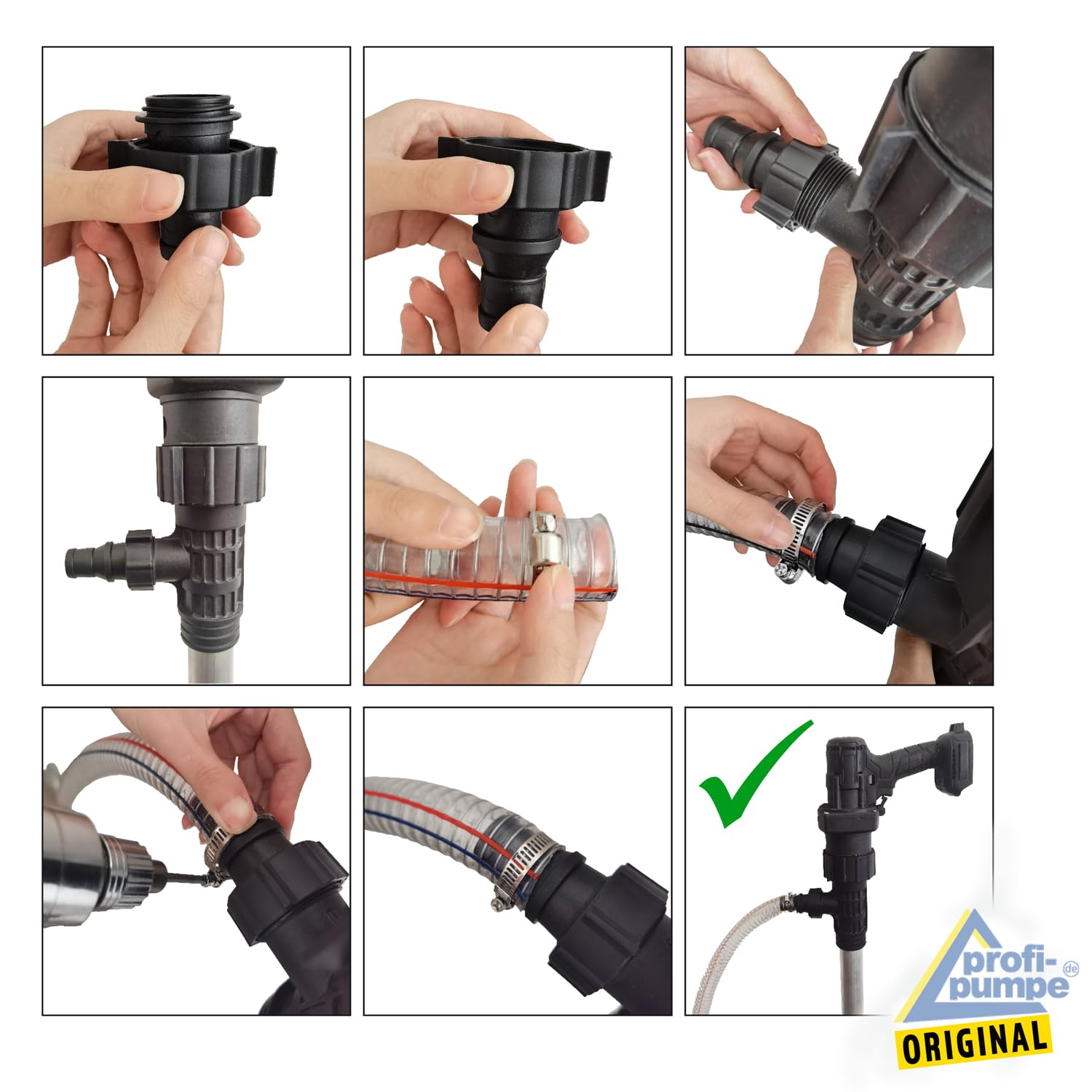 Fasspumpe 21V 450W Alu Diesel-Biodiesel-Heizölpumpe Umfüllpumpe Set Selbstansaugend