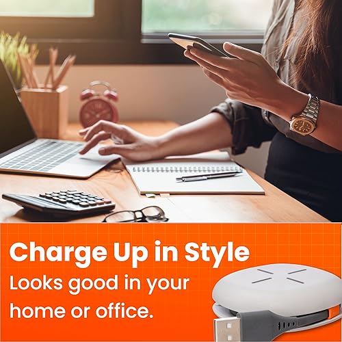 Miniatura 3 de Ventev Cargador inalámbrico Chargewrap Mini, cargador certificado Qi para la mayoría de dispositivos inalámbricos (WCWMINIVNV)