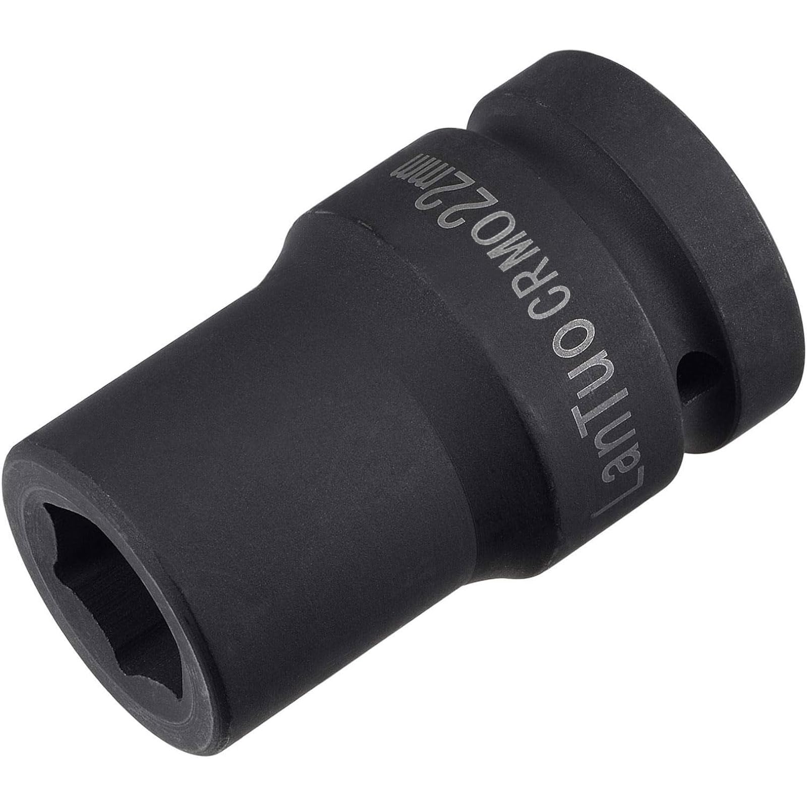 TA-VIGOR 1 Inch Drive by 22mm Square Impact Socket, Durable Reliable CR-MO 80mm Length, Standard Metric Sizes for Home Car Repair